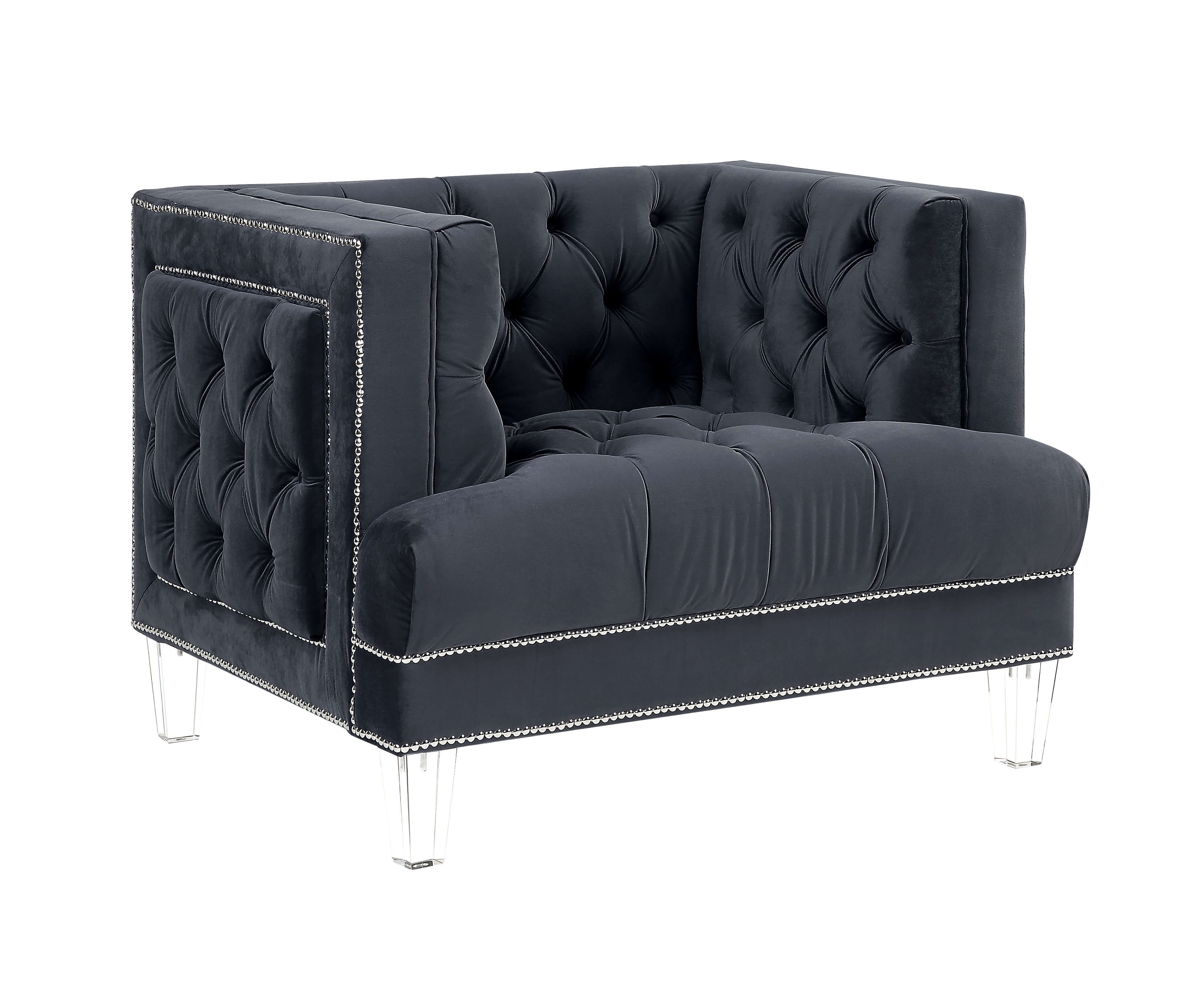Ansario Velvet Tufted Living Room Set
