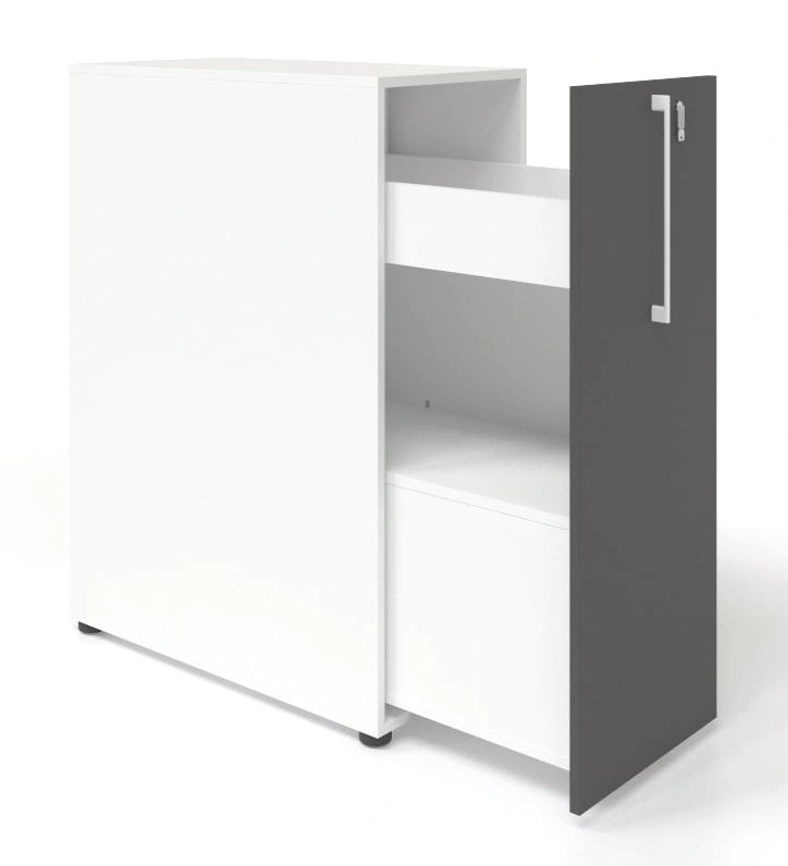Boxi D32.3" Office Lockable Storage Tower w/3 Shelves