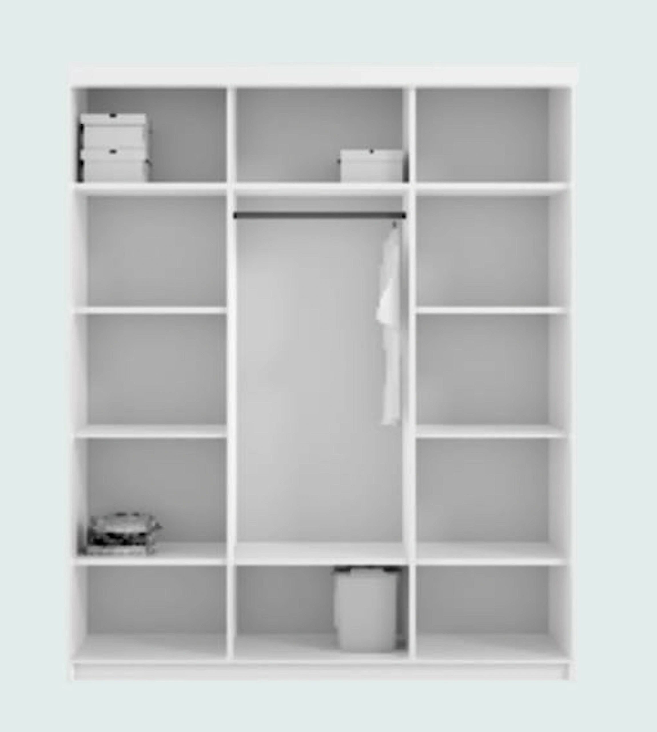 Paris 71-inch 3-Door Wood Closet