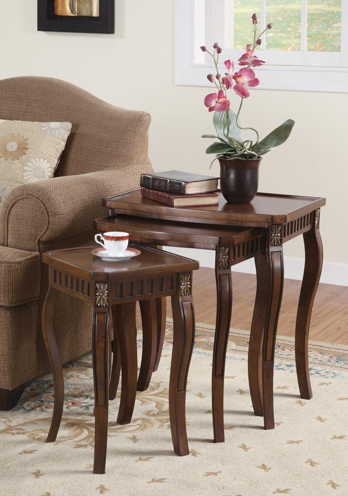 Daphne 3-piece Curved Leg Nesting Tables