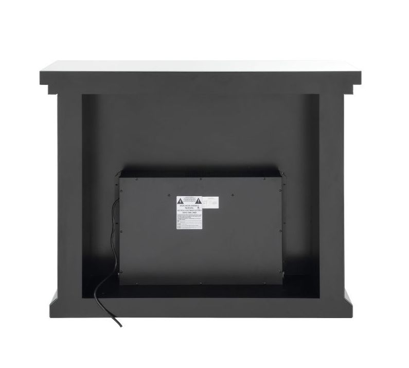 Nysa 90204 Mirror/Faux Crystals LED Fireplace w/ Adjustable Temperature & Timer
