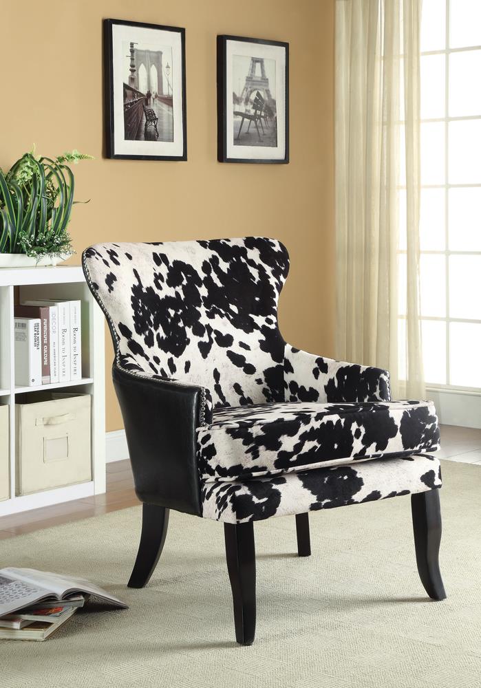 Trea Microfiber/Leatherette Accent Chair