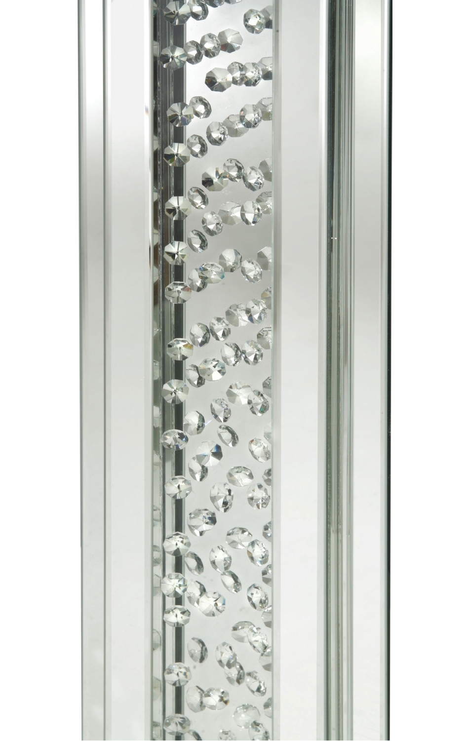 Nysa 90230 Mirrored/Faux Crystals Console Table