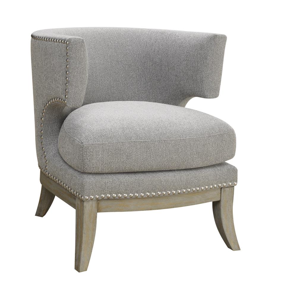 Dominic Barrel Back Fabric Accent Chair