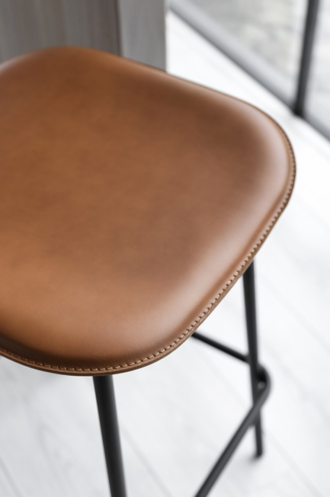 Fifties Fabric/Metal Customizable Counter Backless Stool