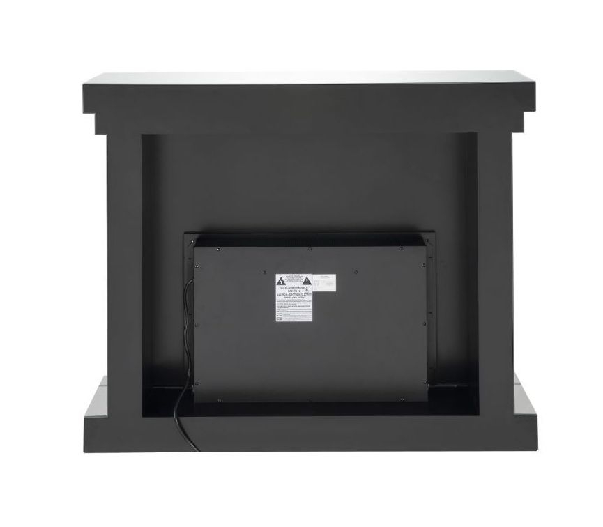 Nysa 90272 Mirror/Faux Crystals LED Fireplace w/ Adjustable Temperature & Timer