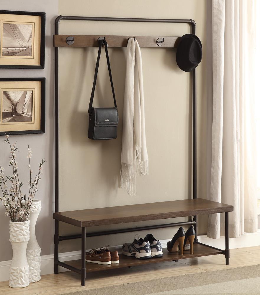 Alise Hall Tree with 5 Coat Hooks