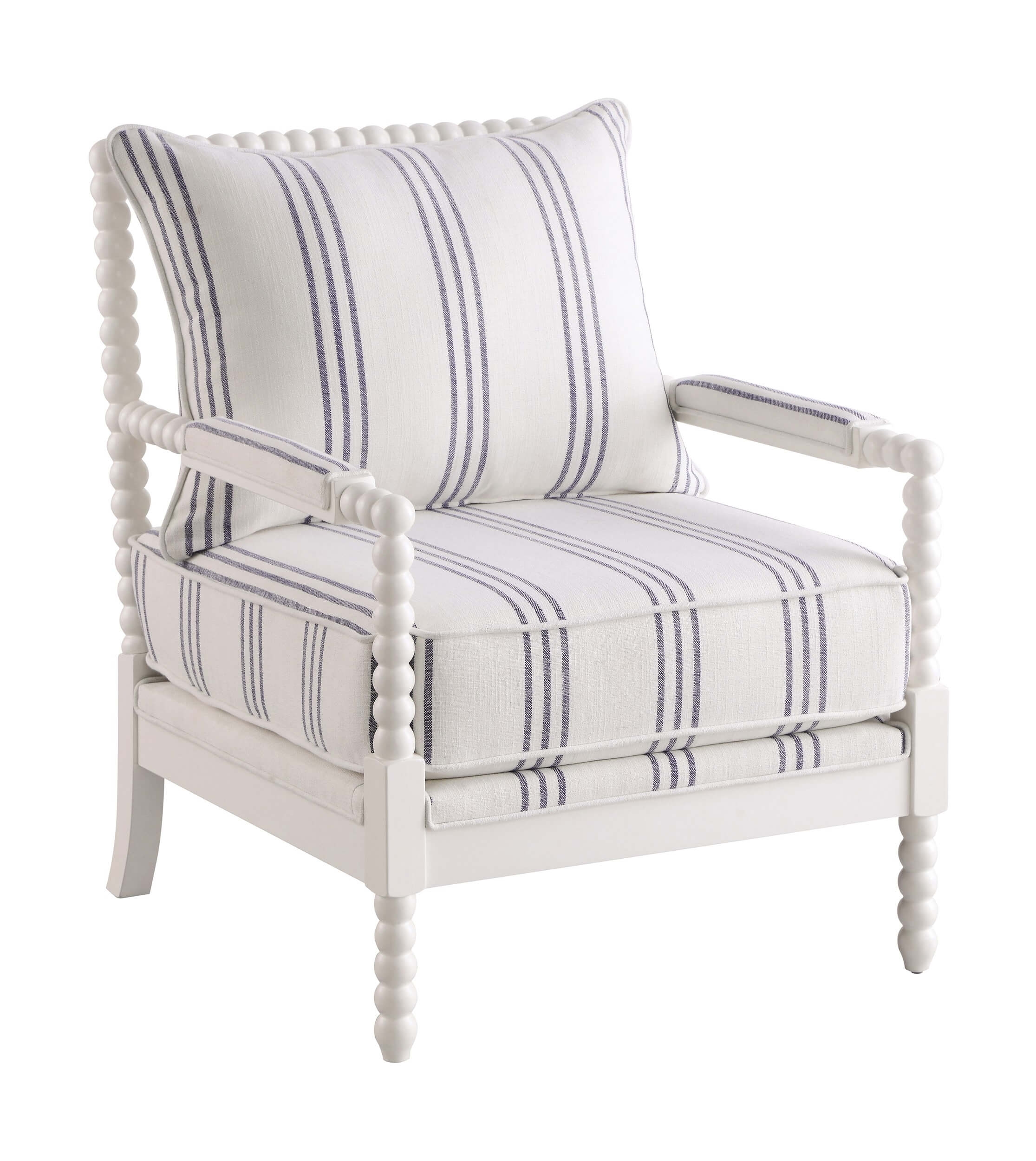Blanchett Fabric Accent Chair with Spindle Frame