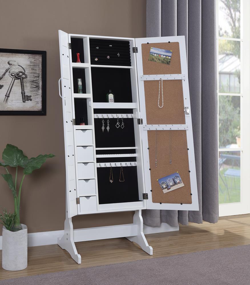 Doyle Jewelry Cheval Mirror with Picture Frames