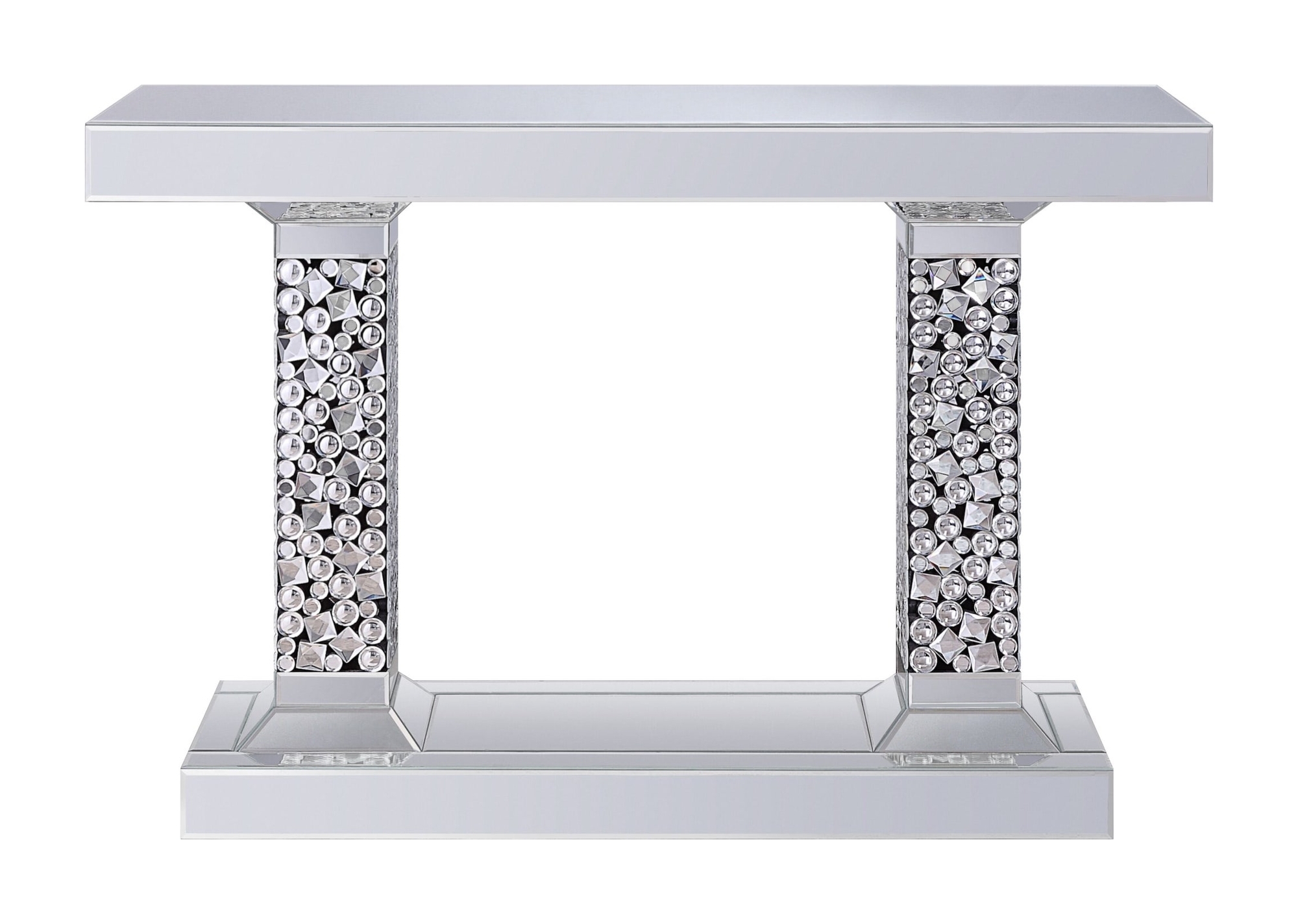 Kachina 90446 Mirrored/Faux Gemstones Console Table