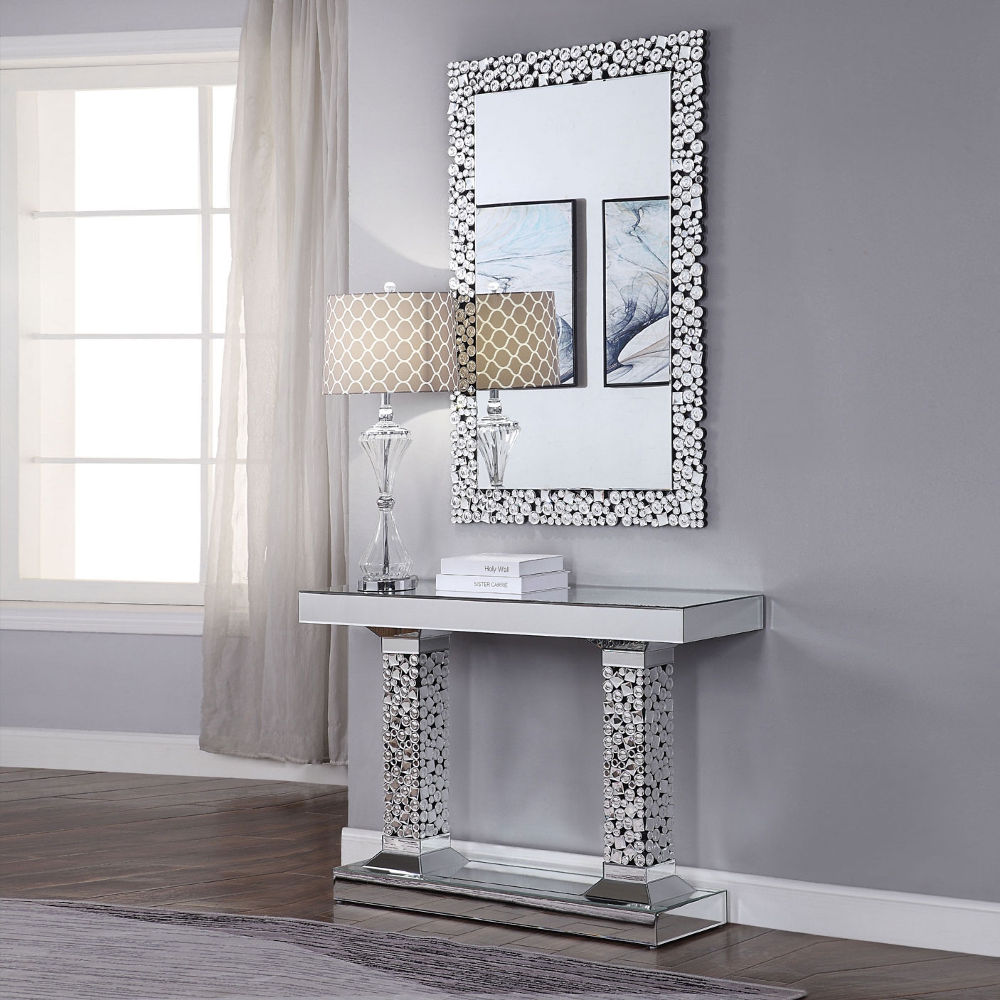 Kachina 97574 Mirrored/Faux Gems Wall Mirror