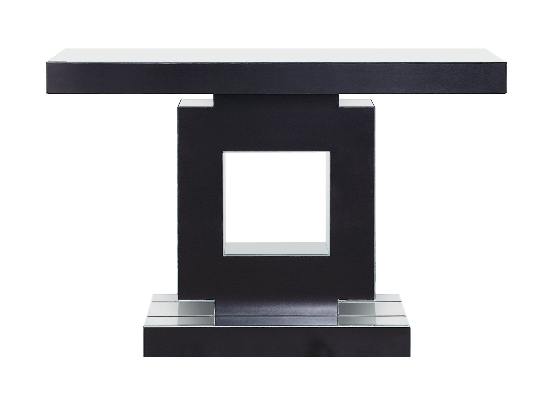 Noralie 90450 Mirrored/Faux Diamonds Console Table