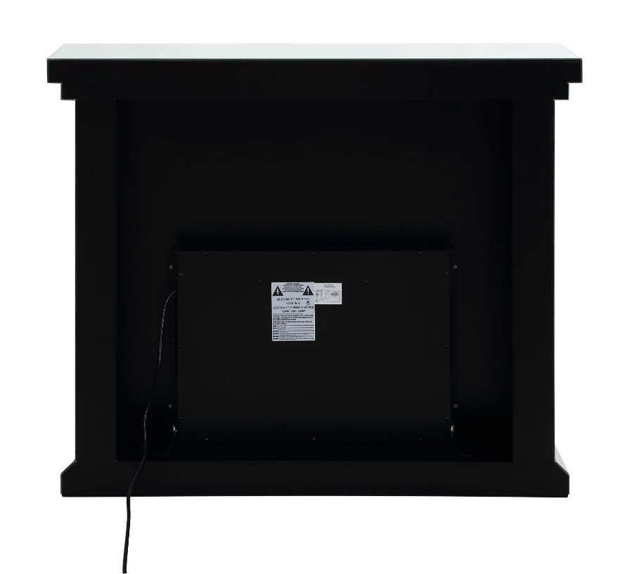 Noralie 90455 Mirror/Faux Diamonds LED Fireplace w/ Adjustable Temperature & Timer