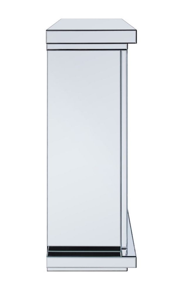 Nowles 90457 Mirror/Faux Diamonds LED Fireplace w/ Adjustable Temperature & Timer