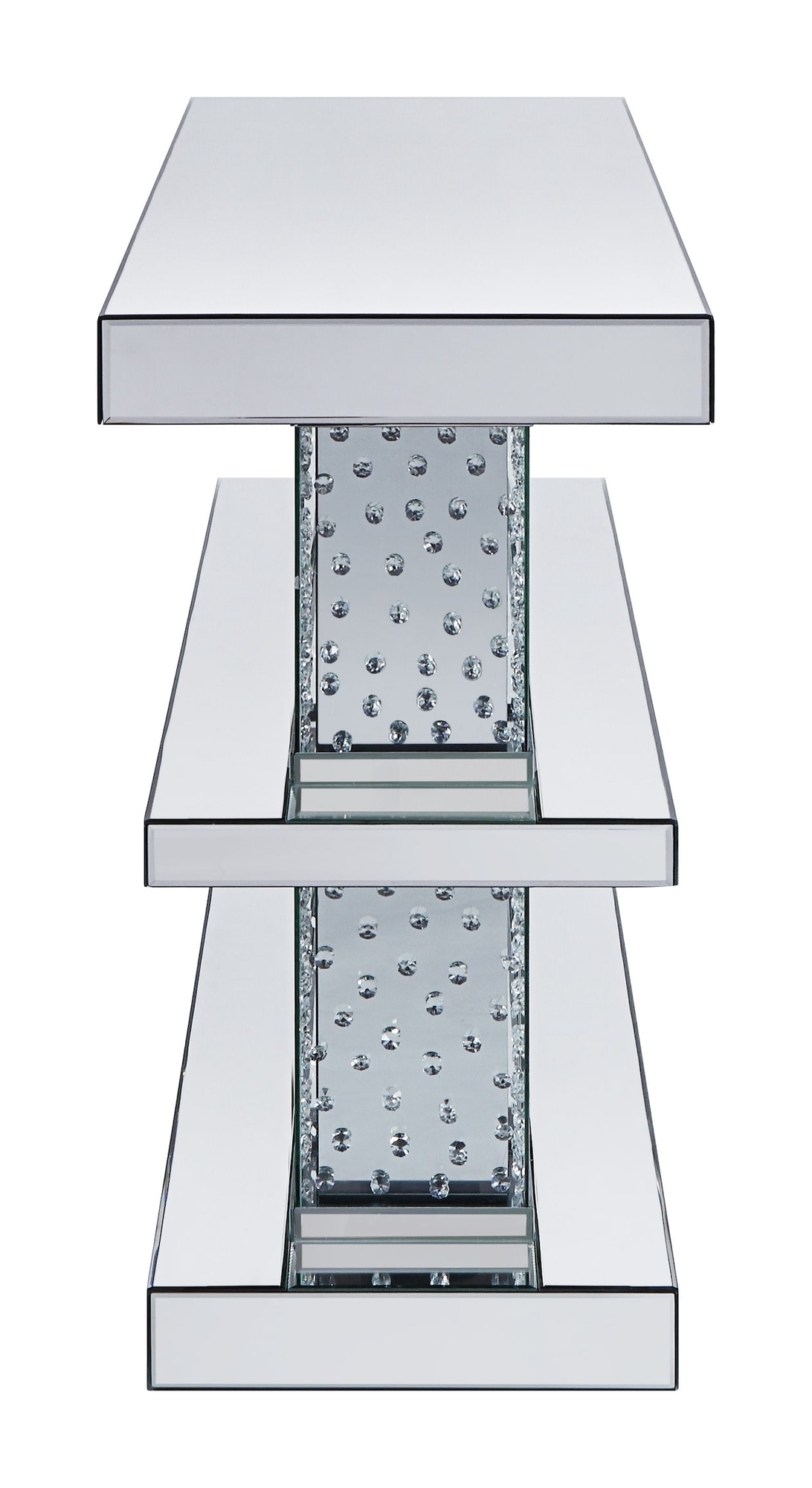 Nysa 90460 Mirrored/Faux Crystals Console Table