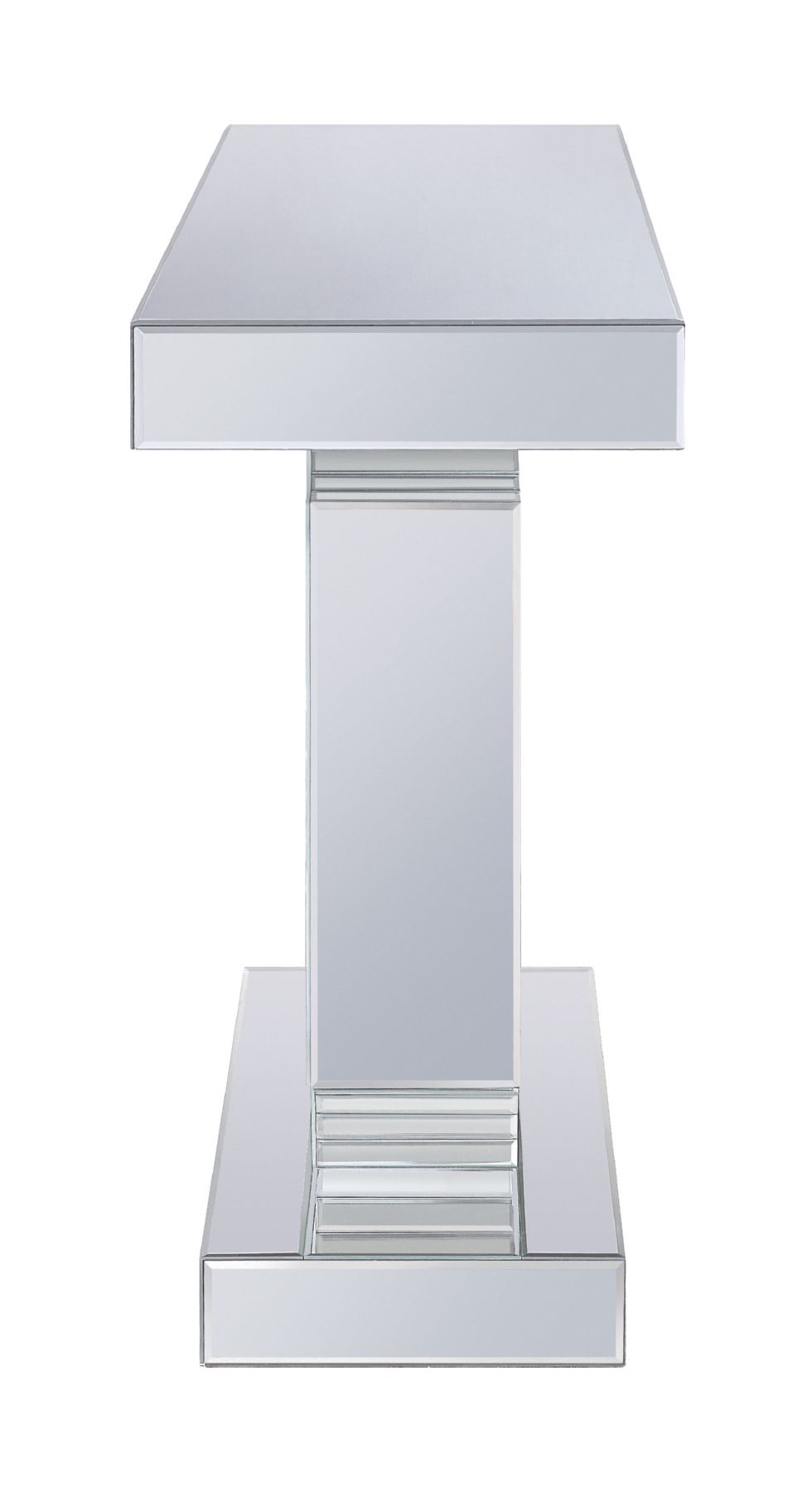 Noralie 90475 Mirrored/Faux Diamonds Console Table