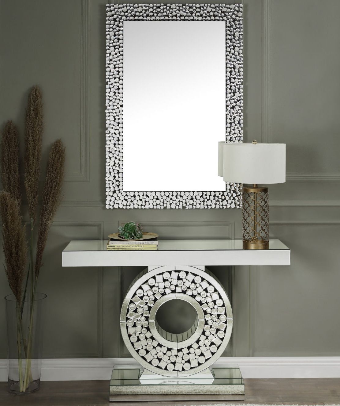 Kachina 97586 Mirrored/Faux Gems Wall Mirror