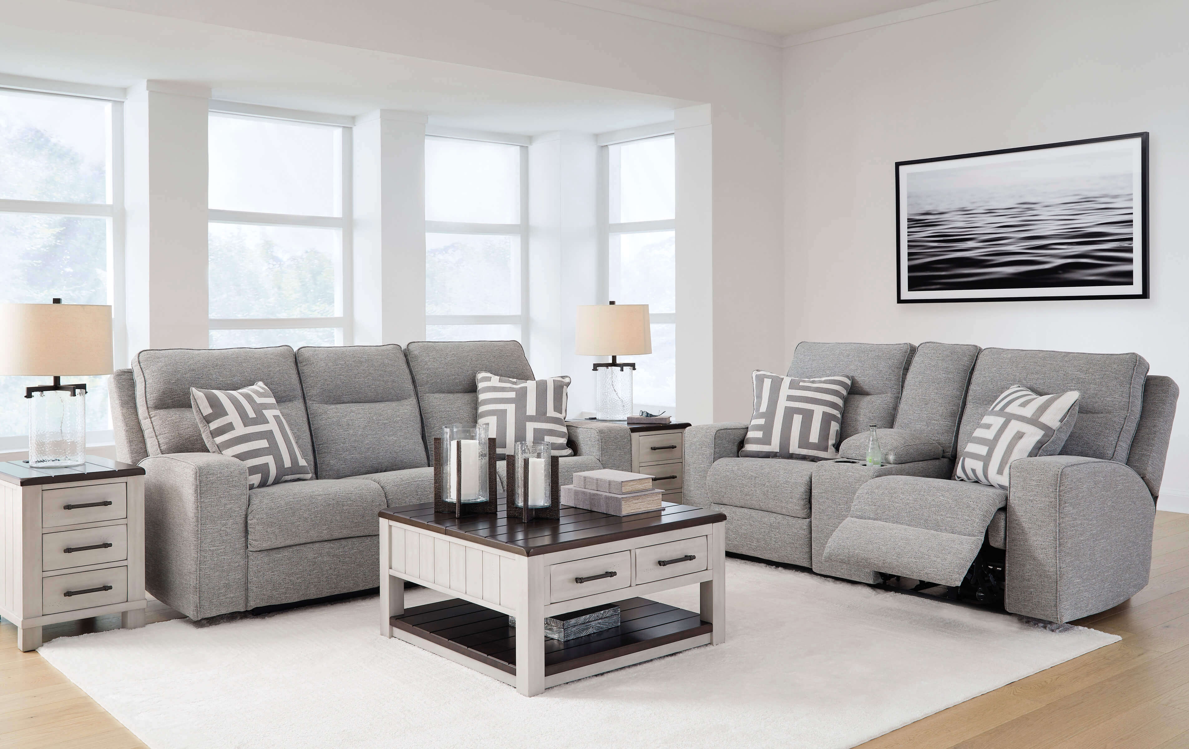 Biscoe Polyester Power Living Room Set by Ashley