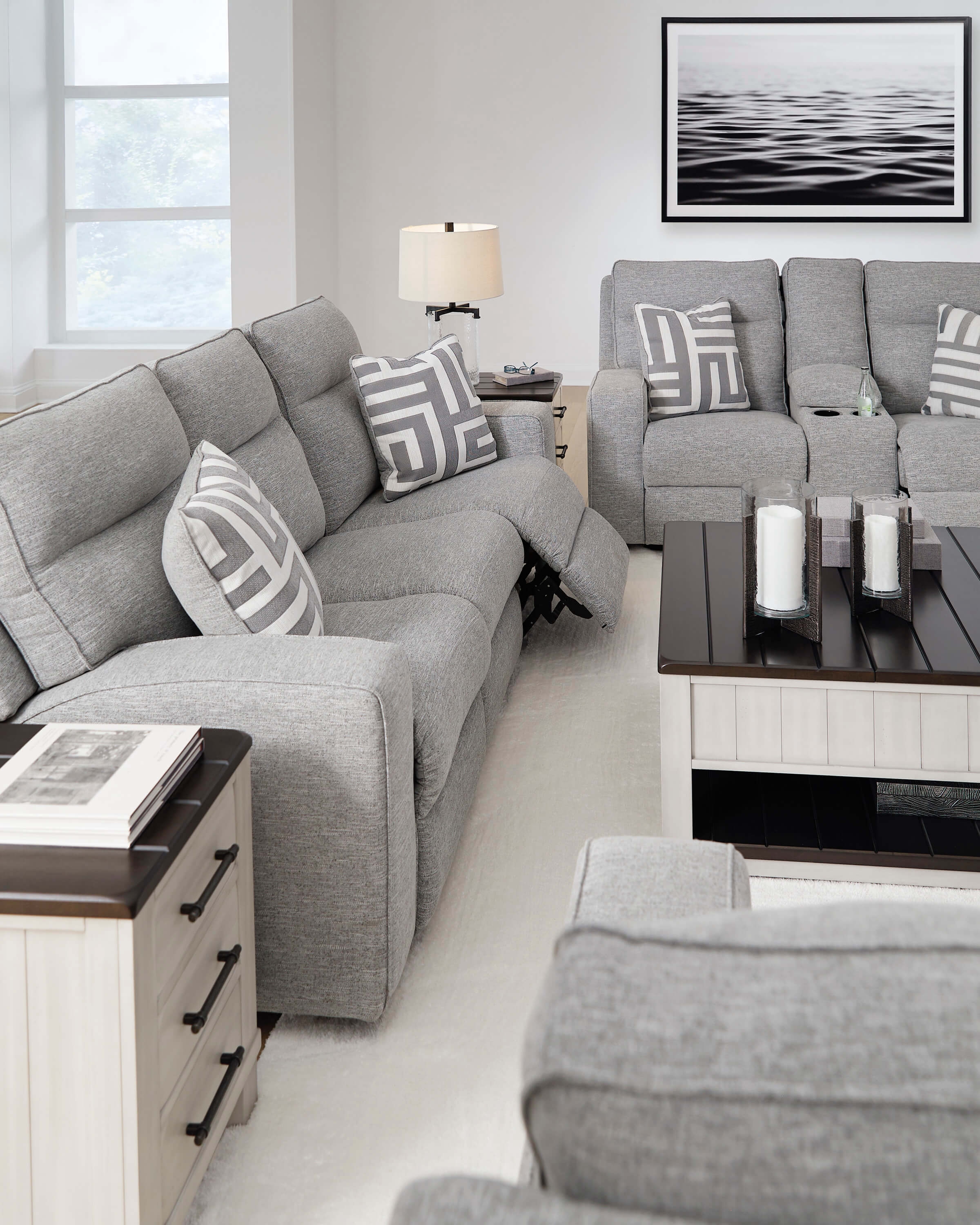 Biscoe Polyester Power Sofa sets