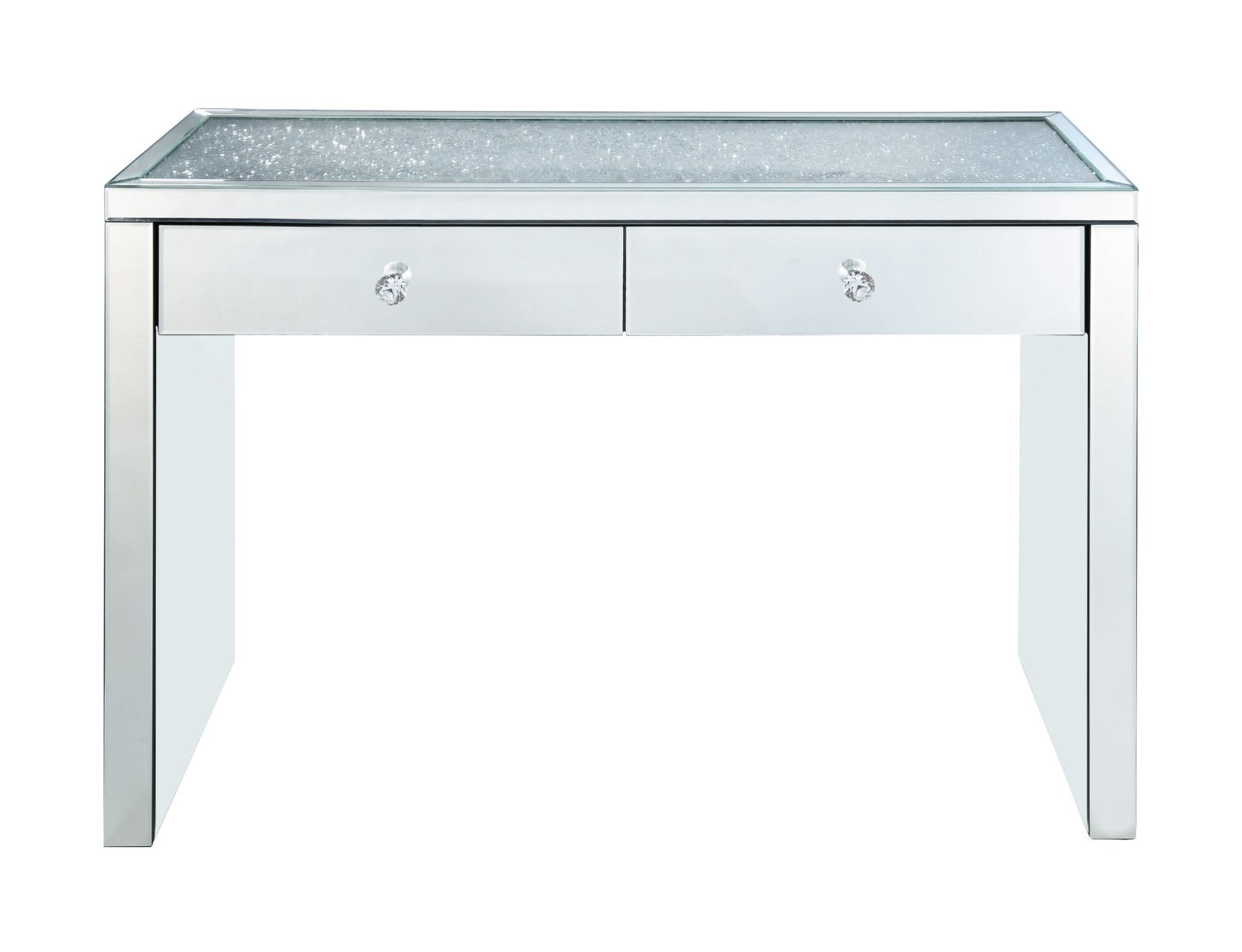 Noralie 90507 Mirrored/Faux Diamonds Console Table