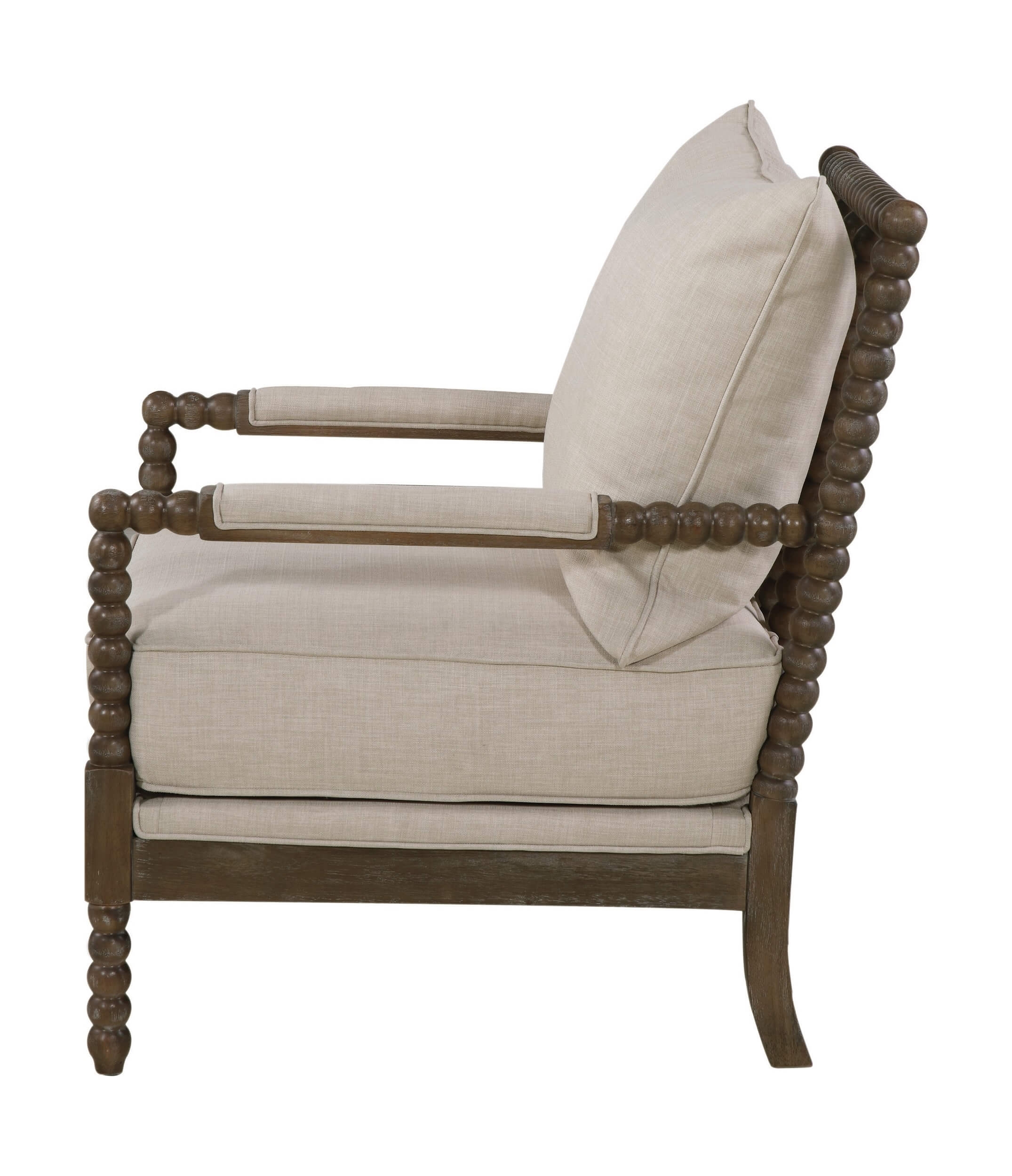 Blanchett Fabric Accent Chair with Spindle Frame