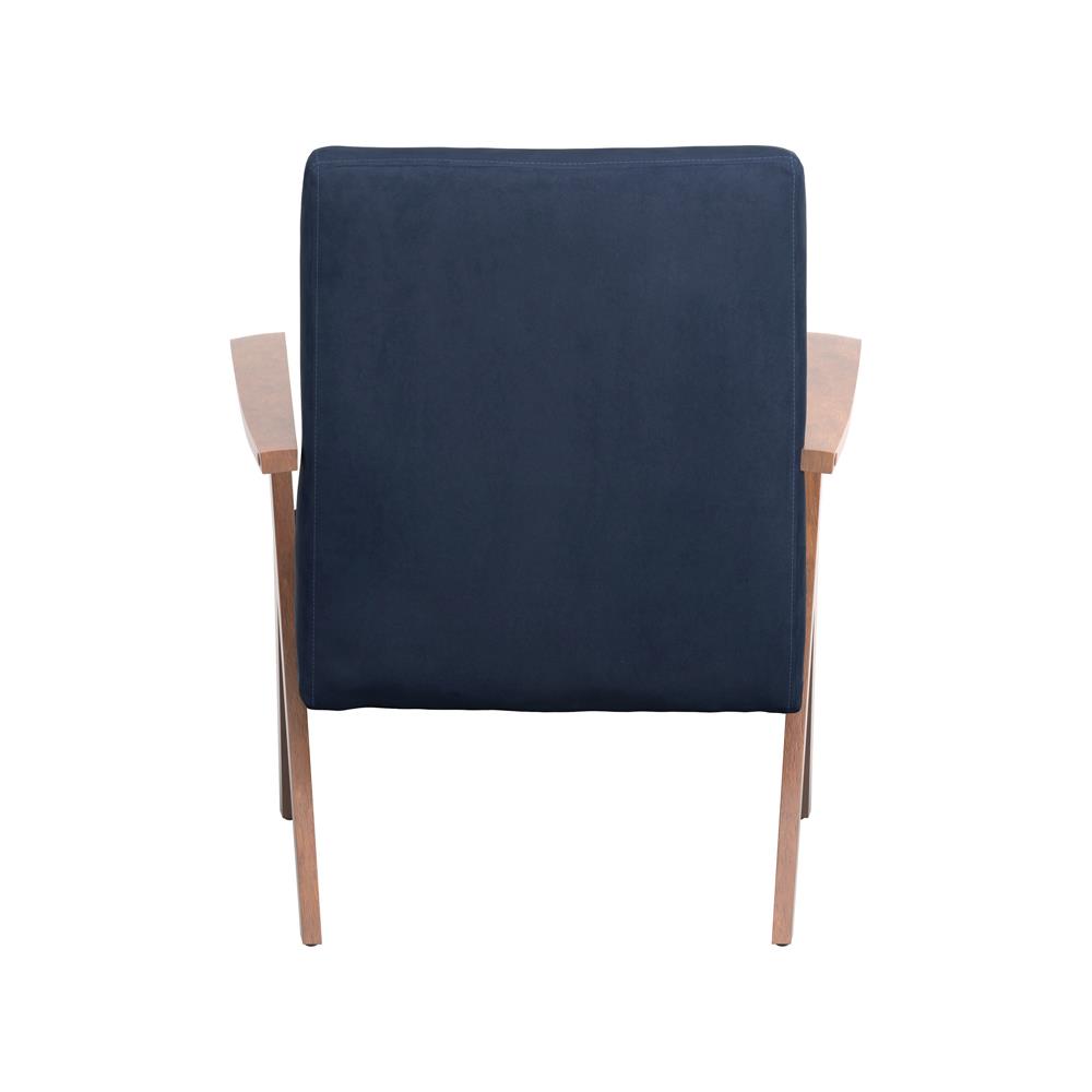 Cheryl Fabric Accent Chair with Wooden Arms