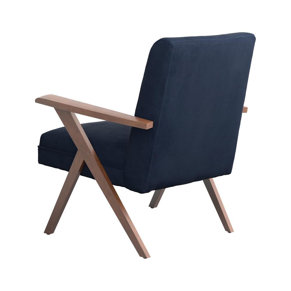 Cheryl Fabric Accent Chair with Wooden Arms