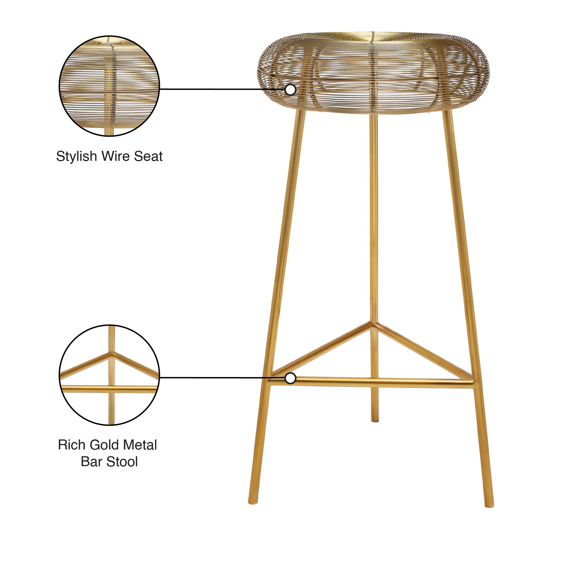 Tuscany Metal Bar Stool