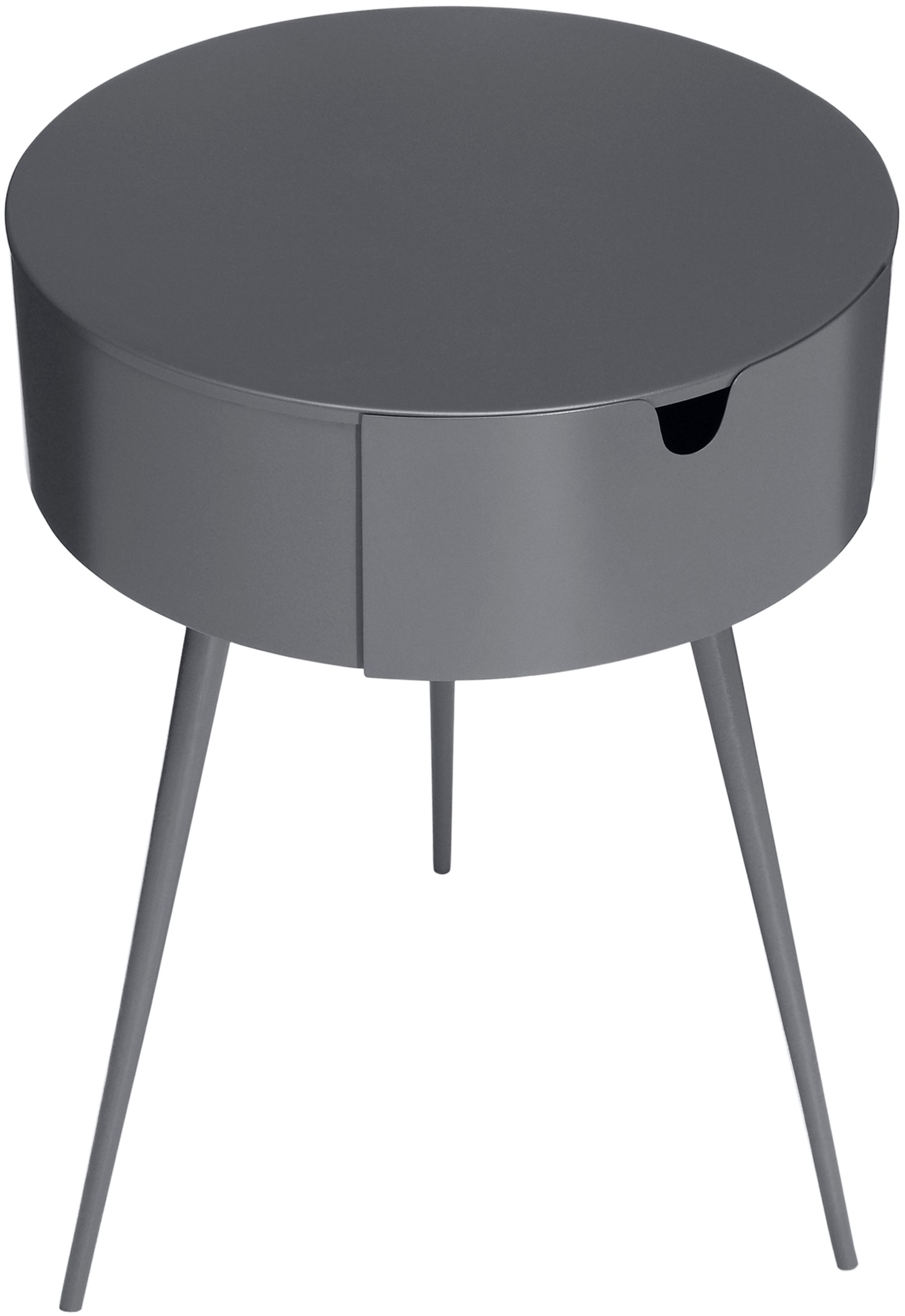 Bali 1-Drawer Metal Side Table/Nightstand