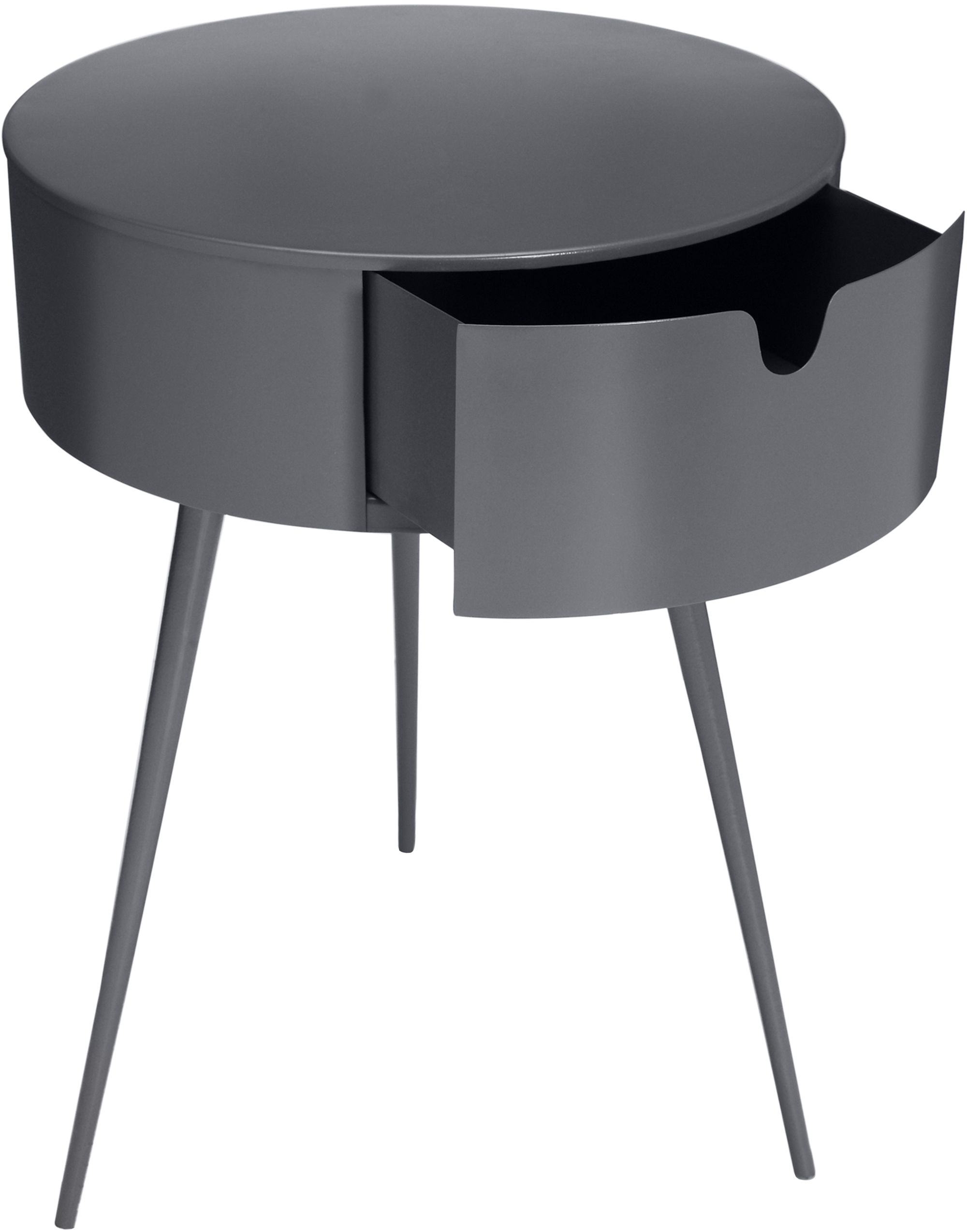 Bali 1-Drawer Metal Side Table/Nightstand