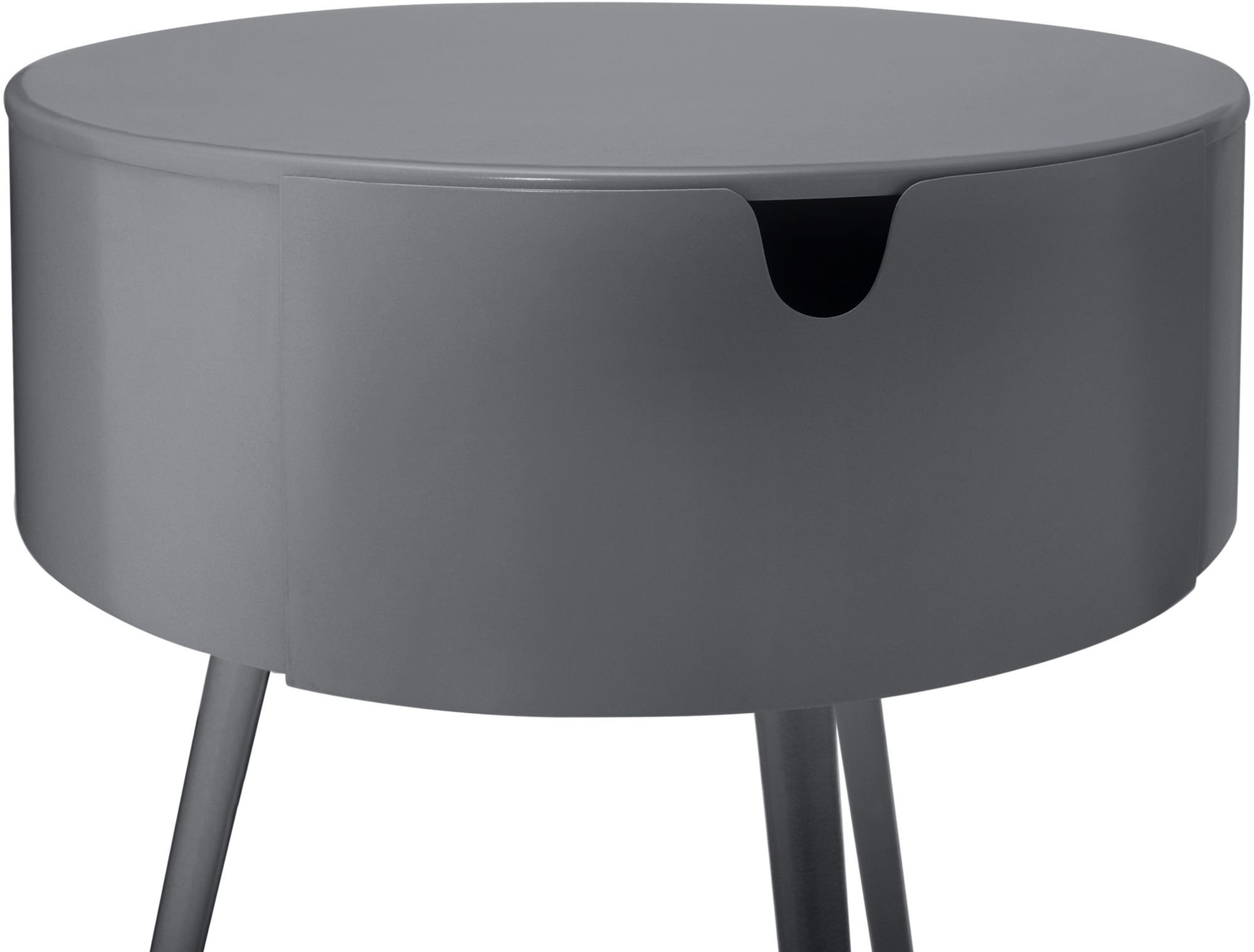 Bali 1-Drawer Metal Side Table/Nightstand