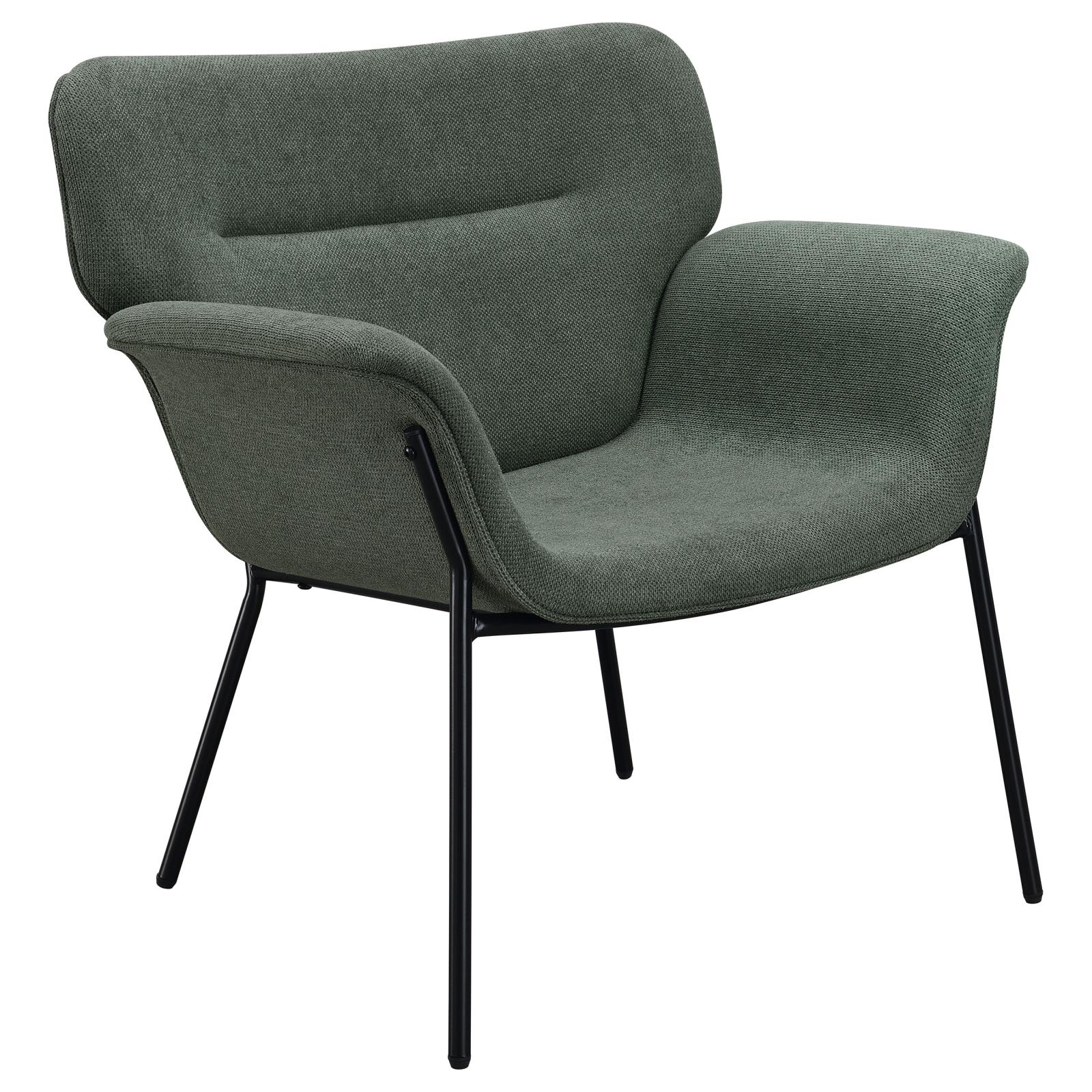 Davina Fabric Flared Arms Accent Chair