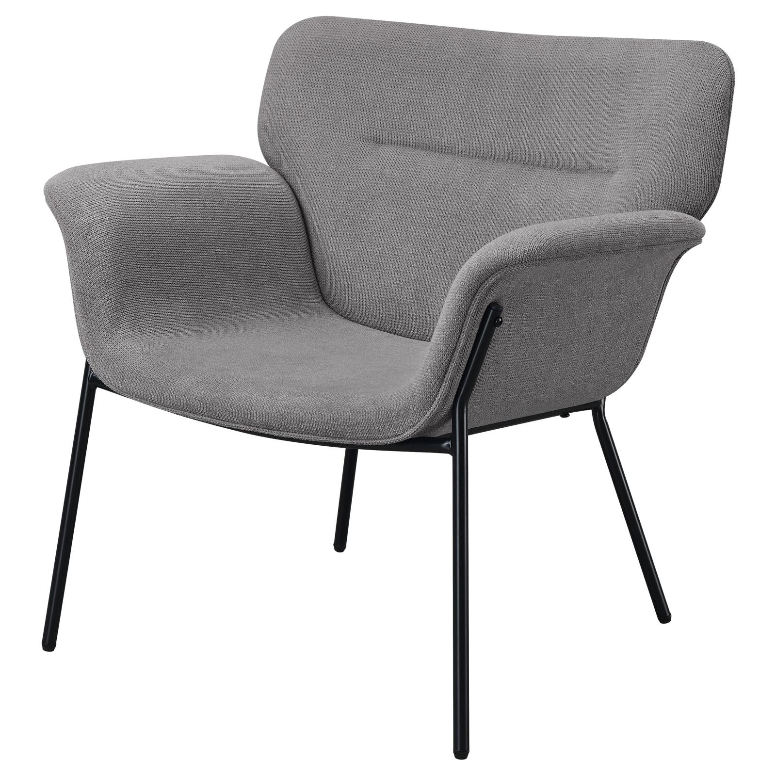 Davina Fabric Flared Arms Accent Chair