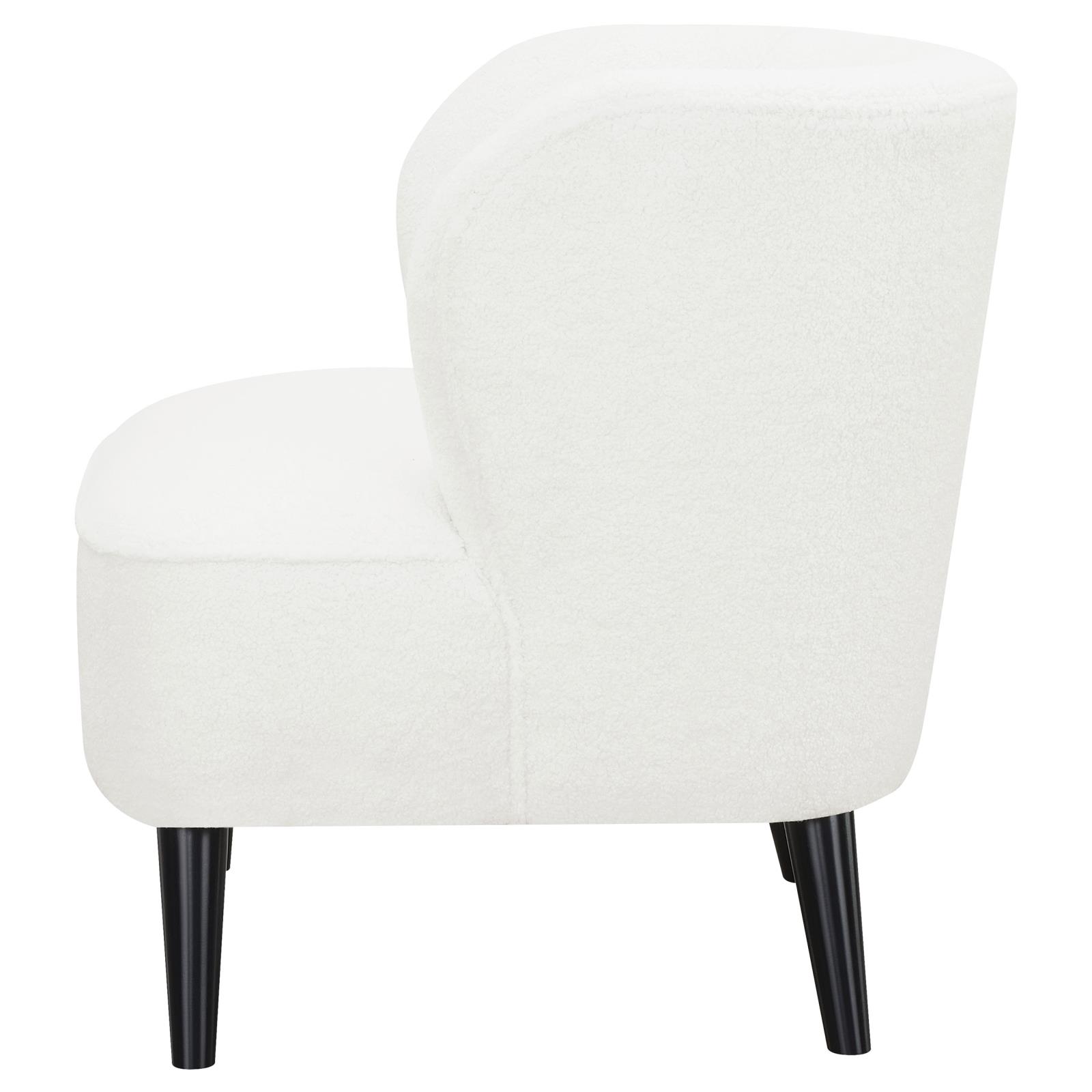 Alonzo Faux Fur Track Arms Accent Chair