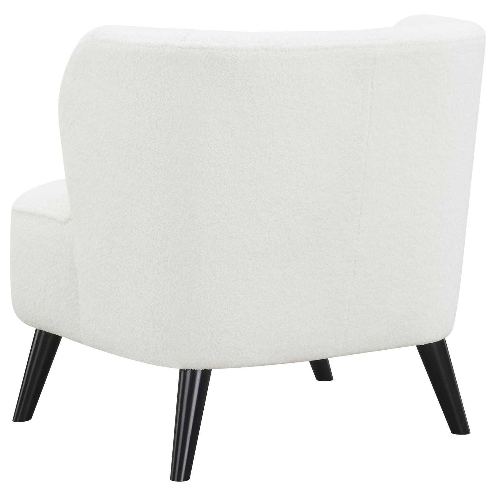 Alonzo Faux Fur Track Arms Accent Chair
