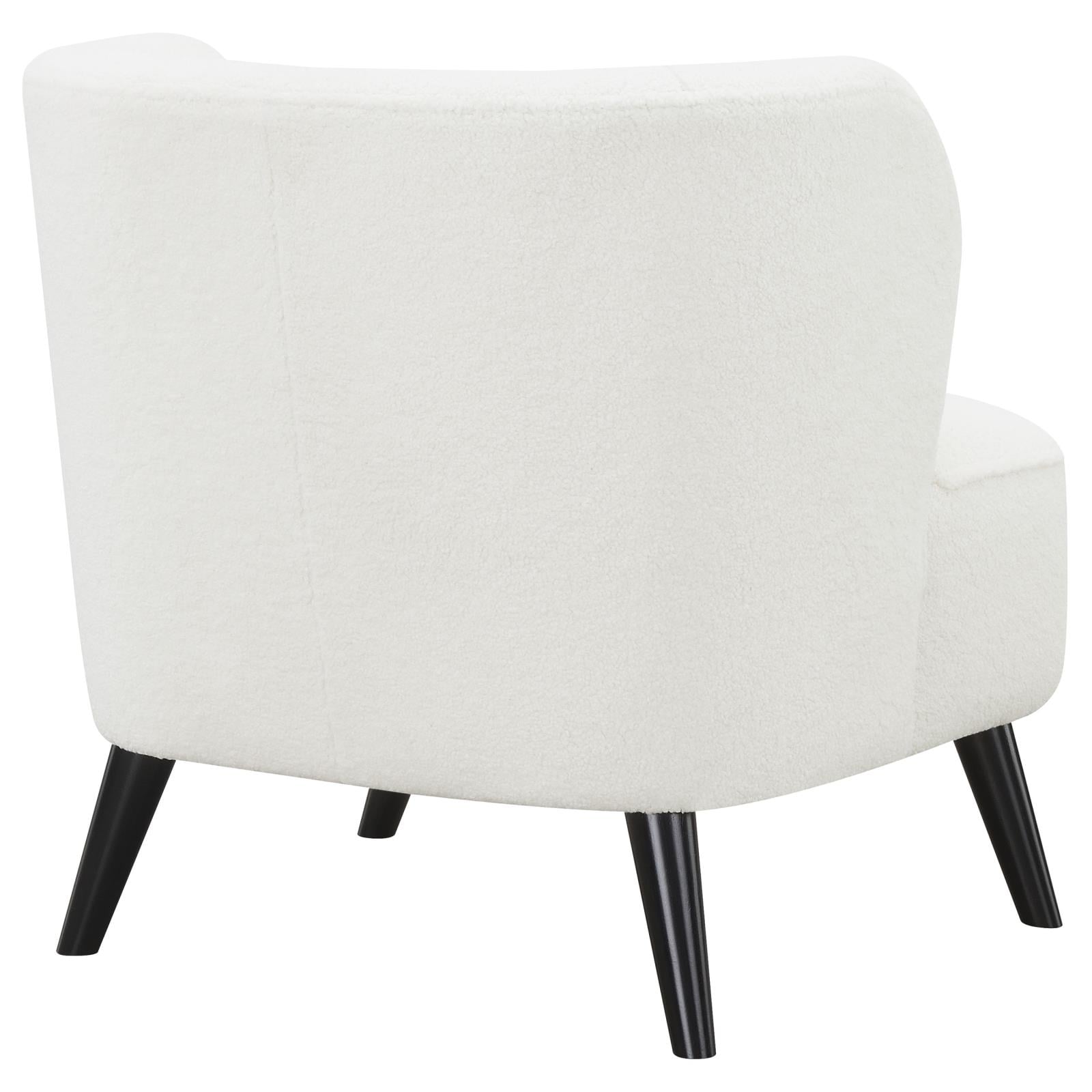 Alonzo Faux Fur Track Arms Accent Chair