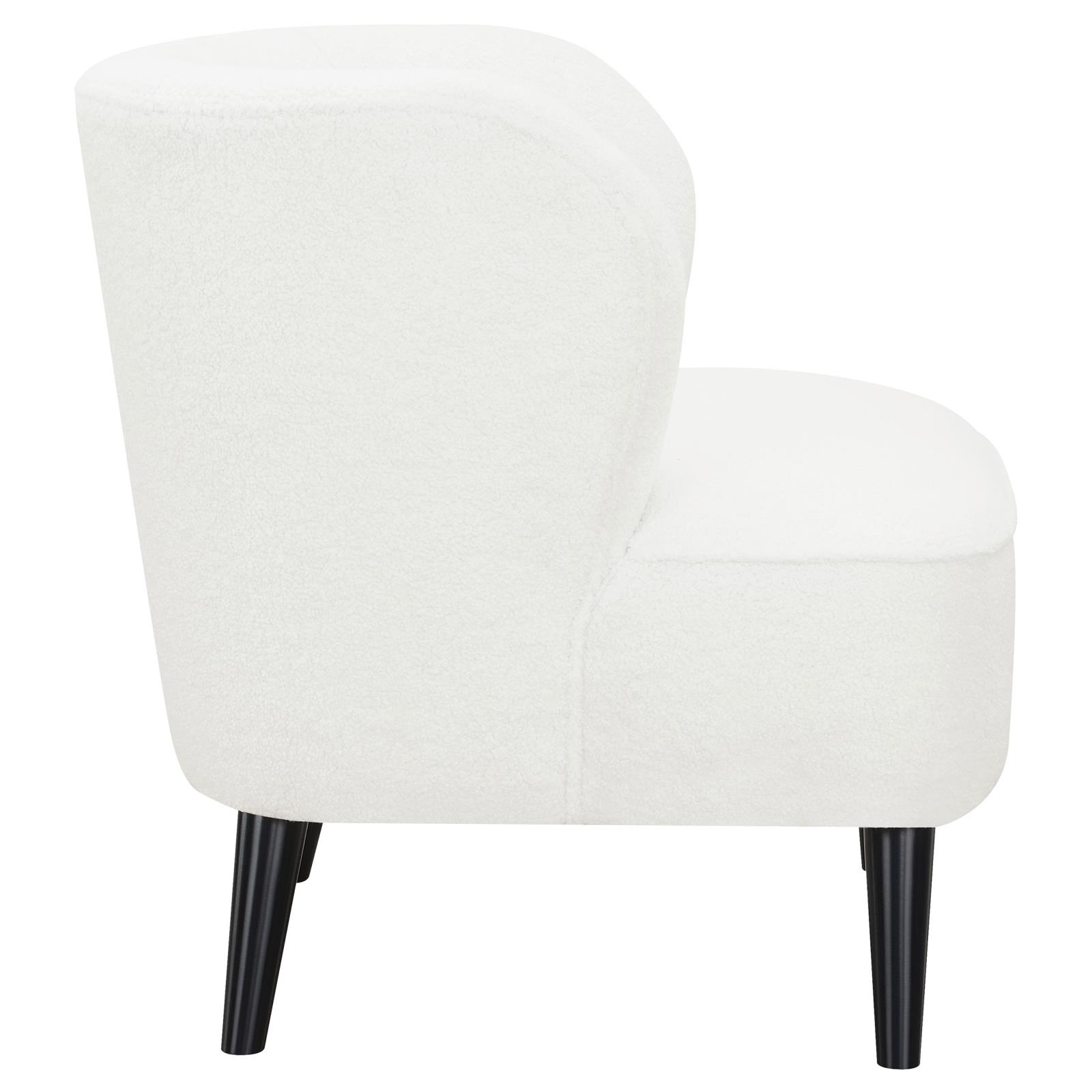 Alonzo Faux Fur Track Arms Accent Chair