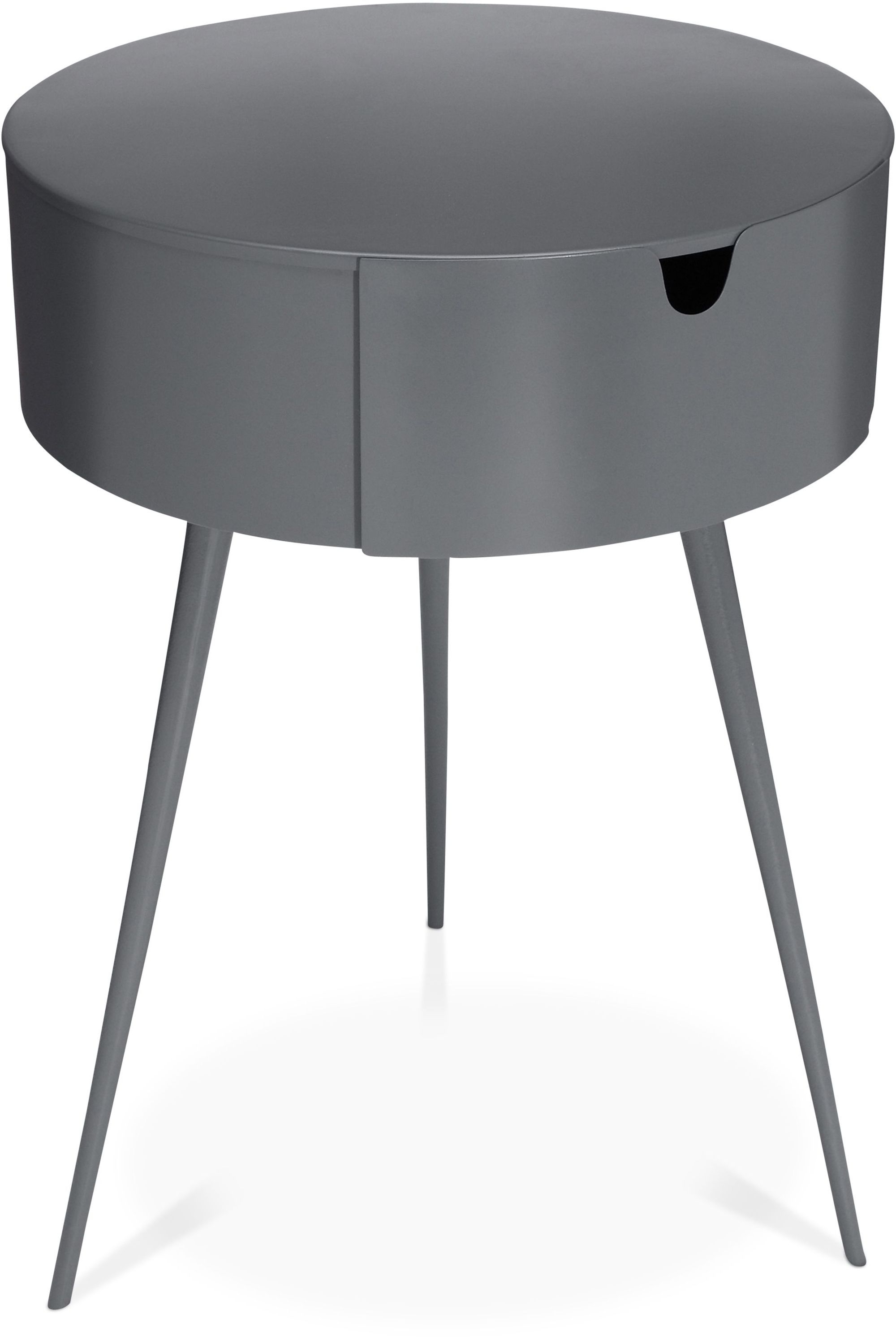 Bali 1-Drawer Metal Side Table/Nightstand