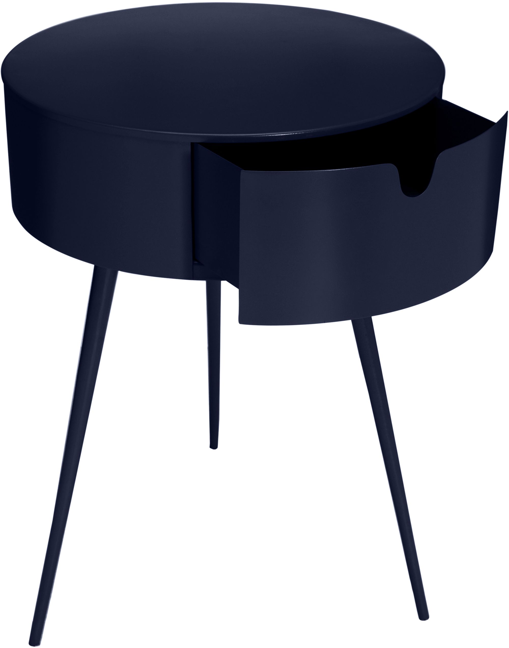 Bali 1-Drawer Metal Side Table/Nightstand
