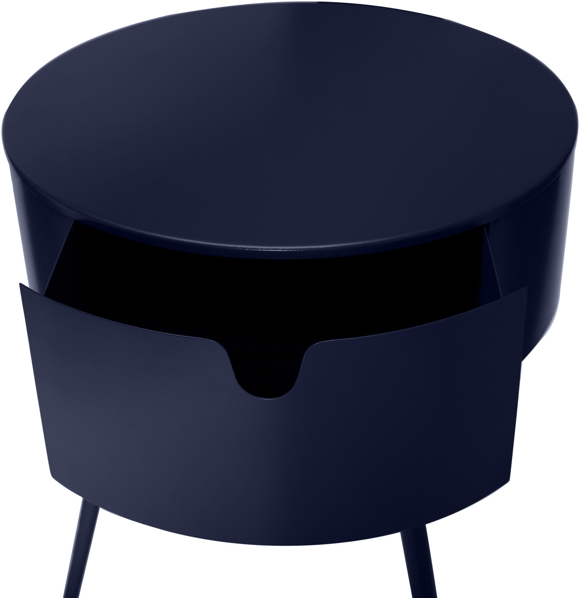 Bali 1-Drawer Metal Side Table/Nightstand