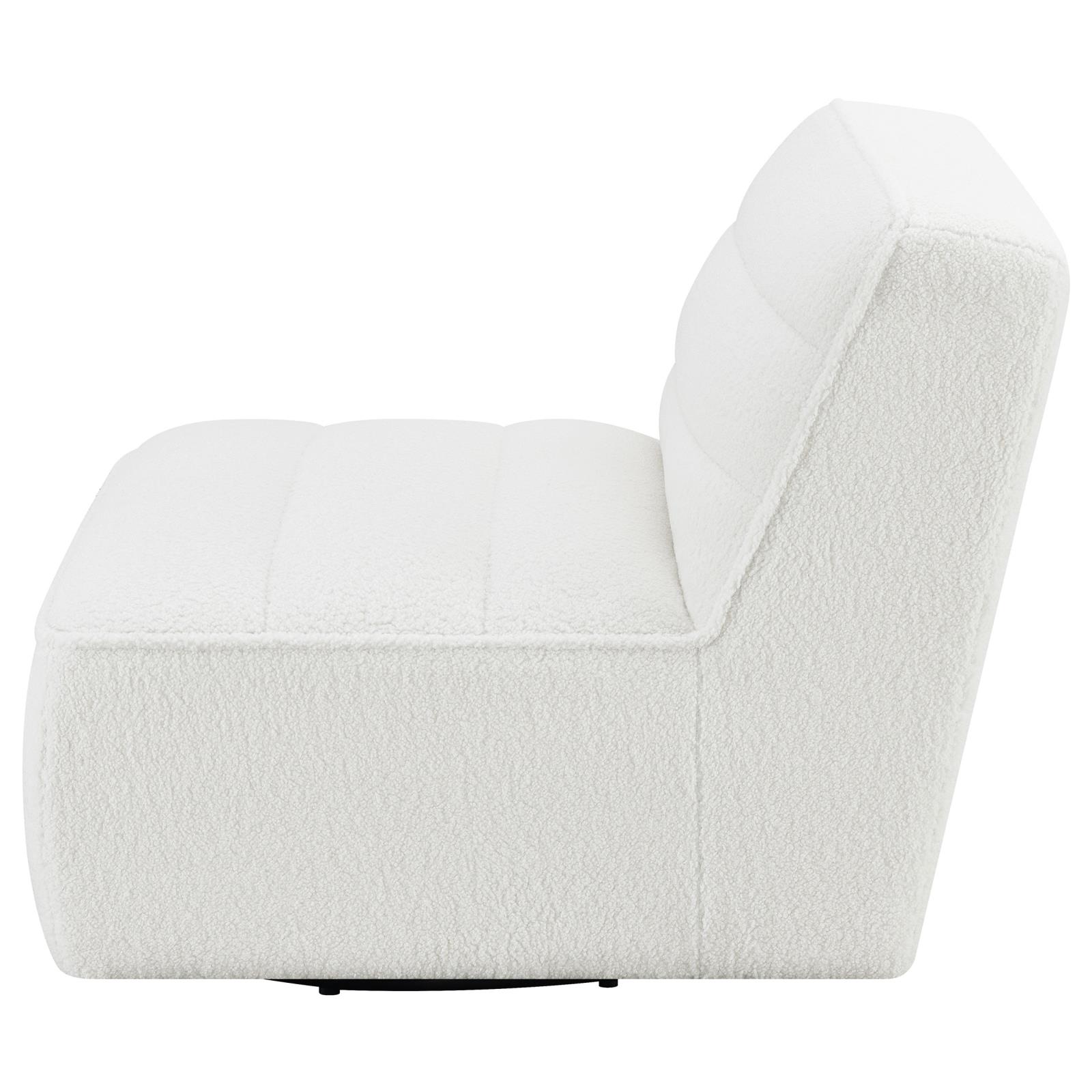 Cobie Fabric Swivel Armless Chair