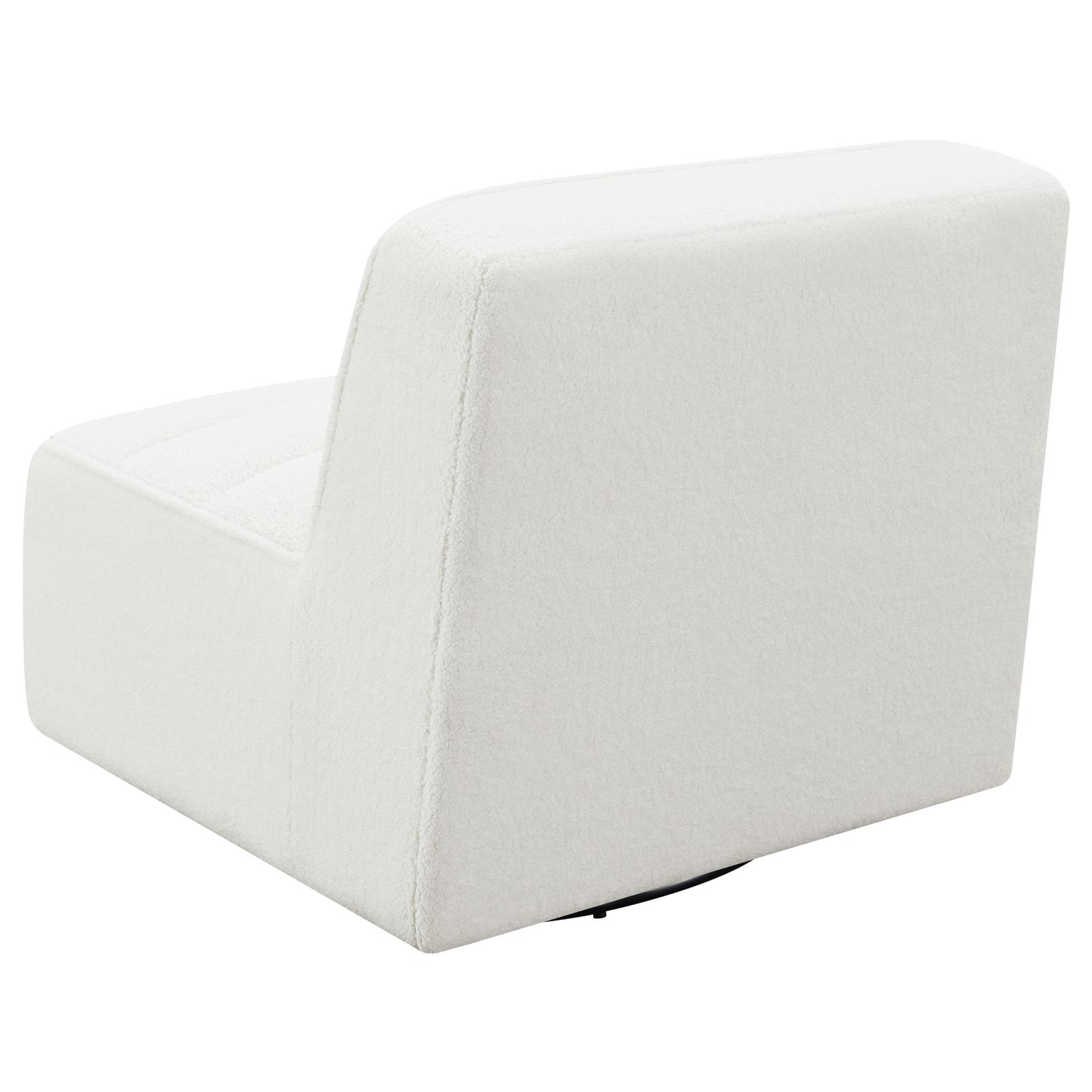 Cobie Fabric Swivel Armless Chair