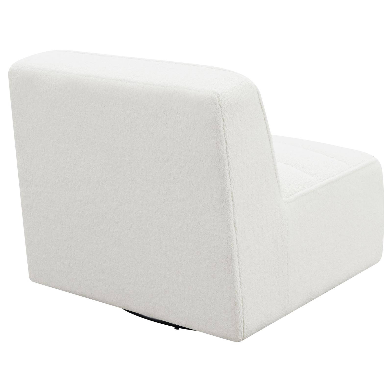 Cobie Fabric Swivel Armless Chair