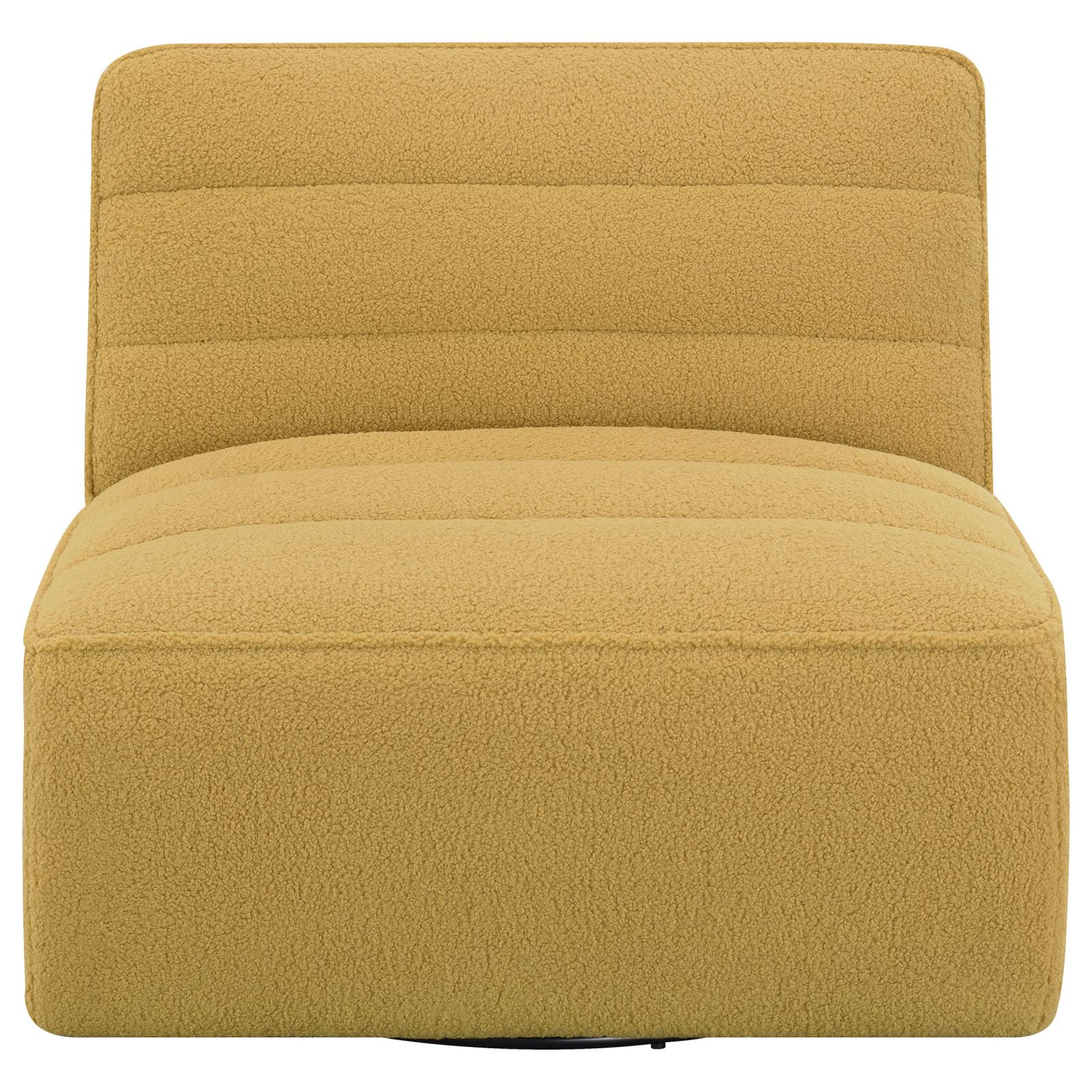 Cobie Fabric Swivel Armless Chair