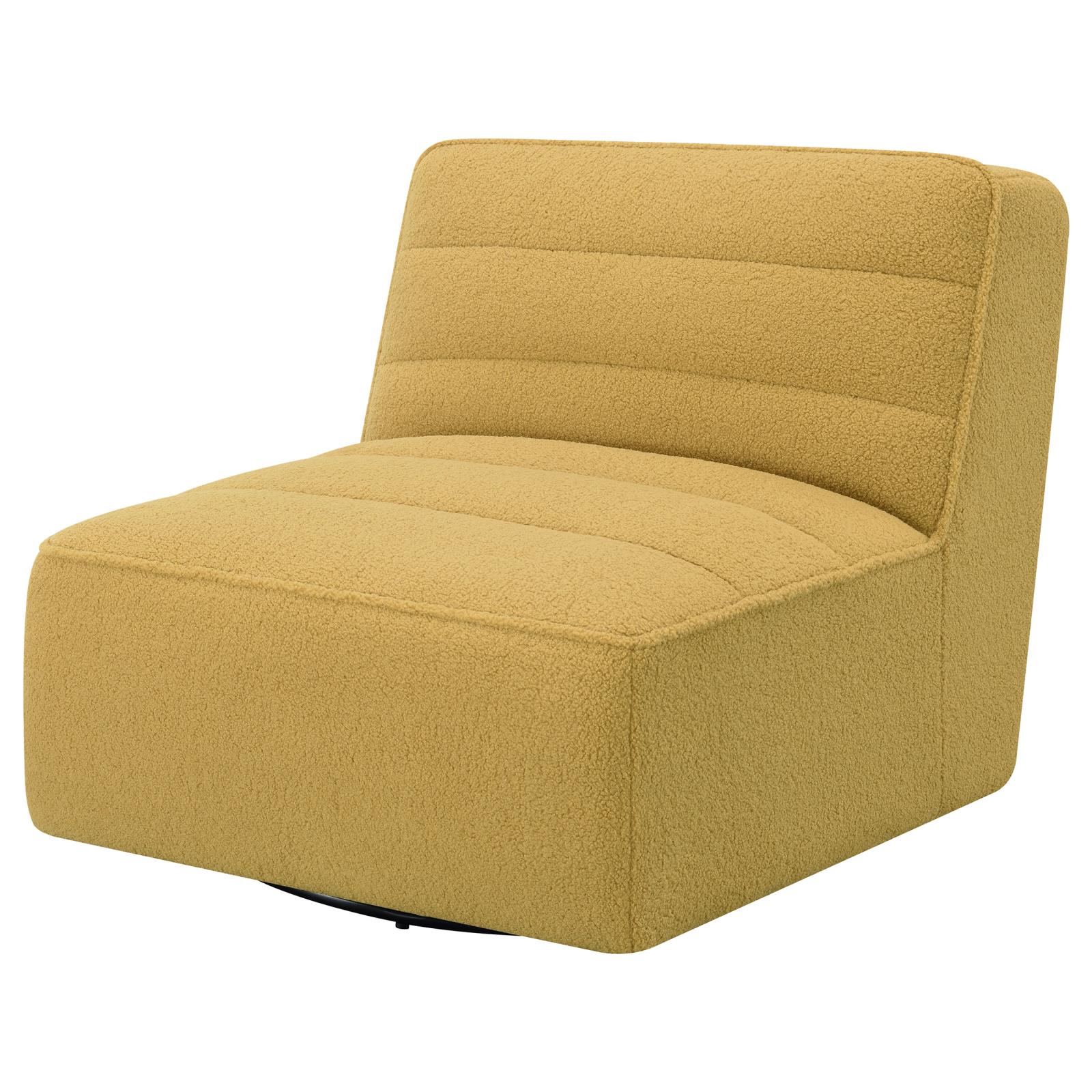 Cobie Fabric Swivel Armless Chair