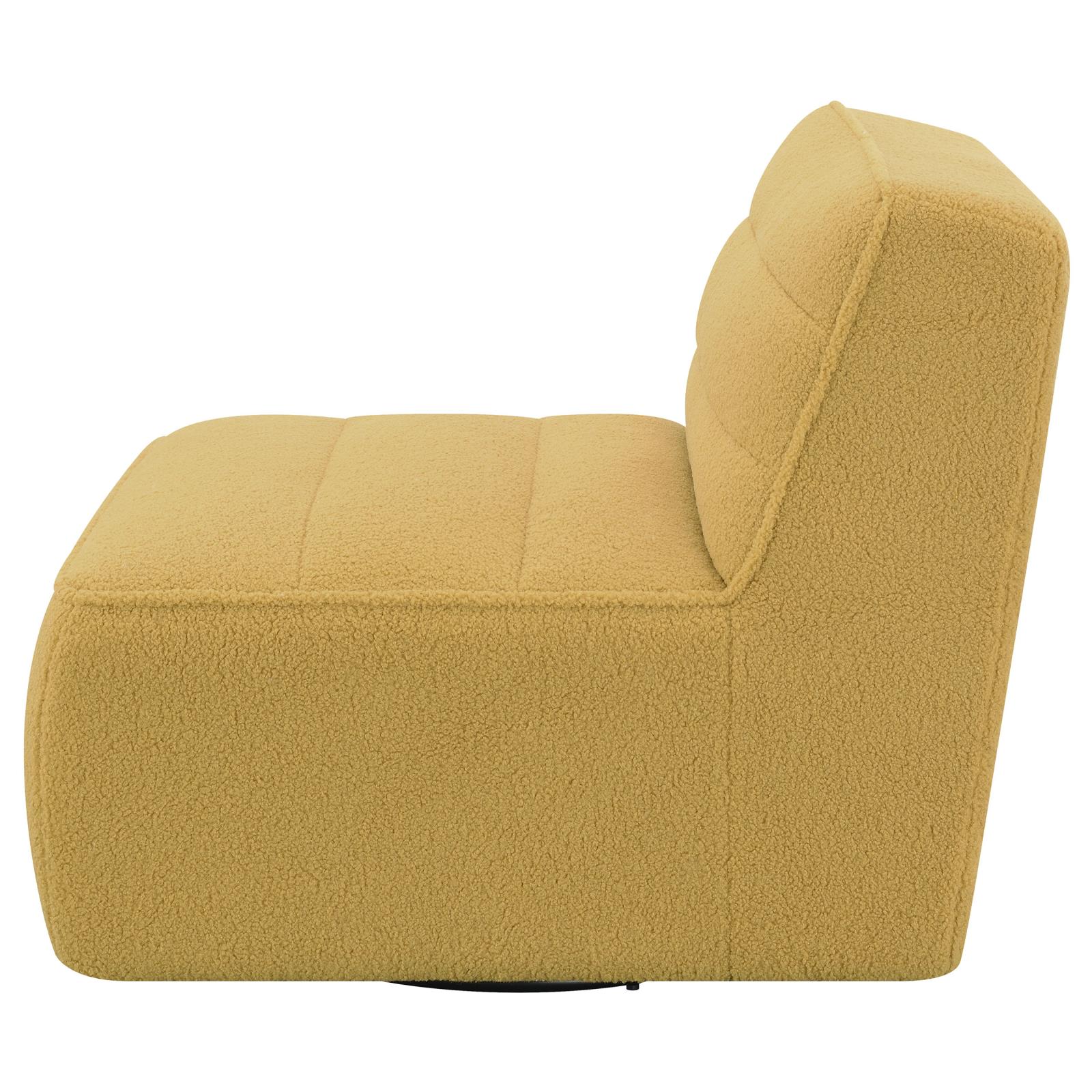 Cobie Fabric Swivel Armless Chair