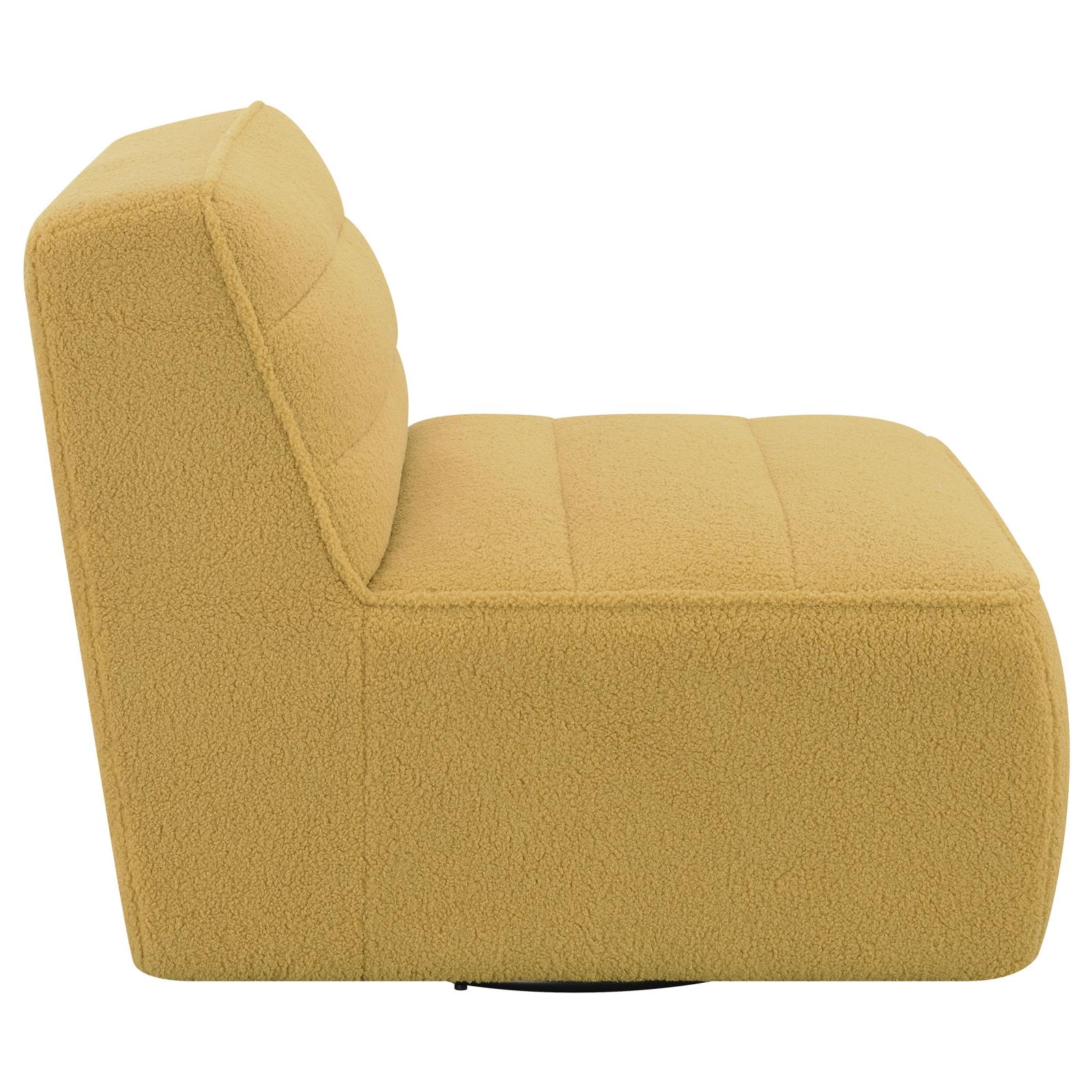Cobie Fabric Swivel Armless Chair