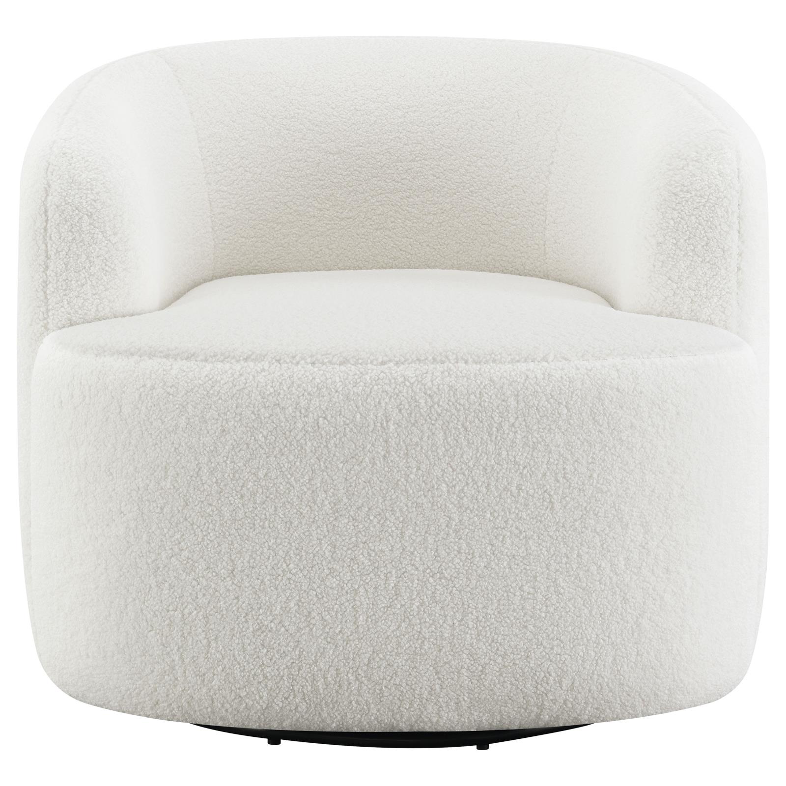Hudson Faux Fux Swivel Chair