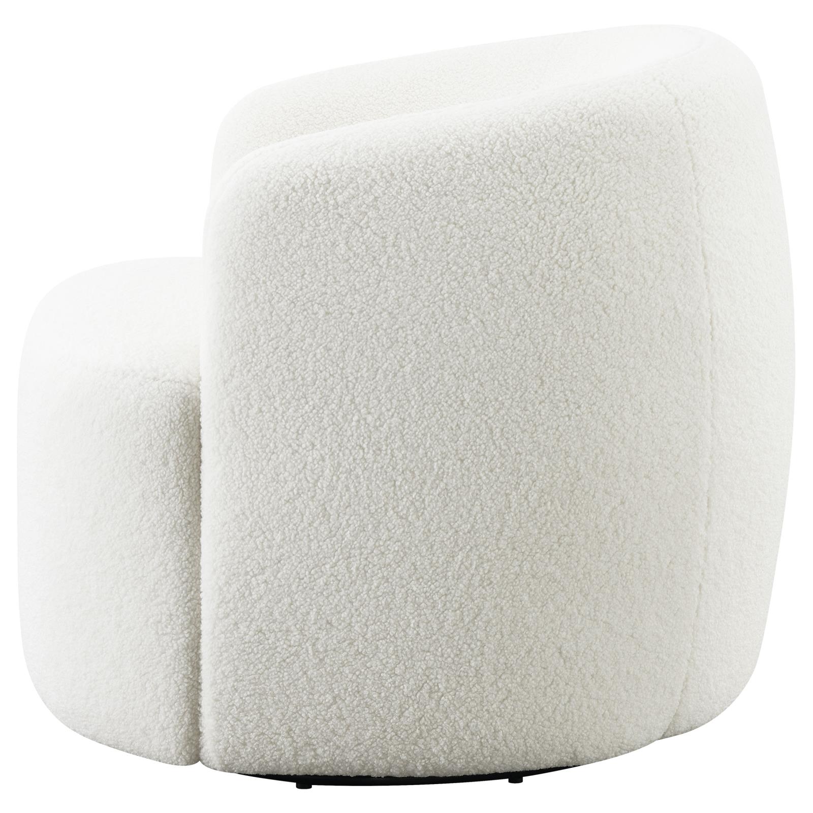 Hudson Faux Fux Swivel Chair