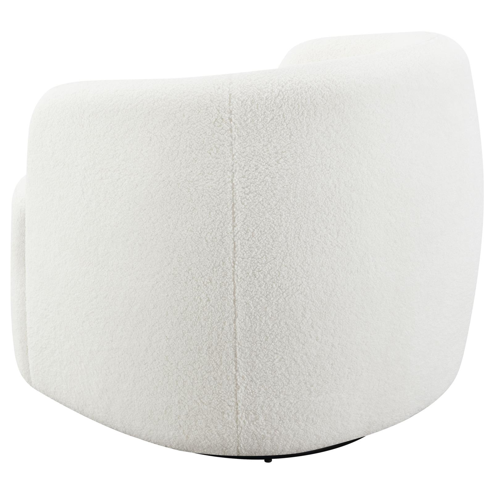 Hudson Faux Fux Swivel Chair